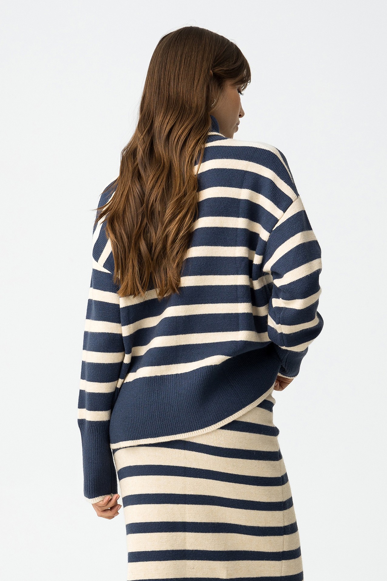 Relaxed Sweater with Stripes