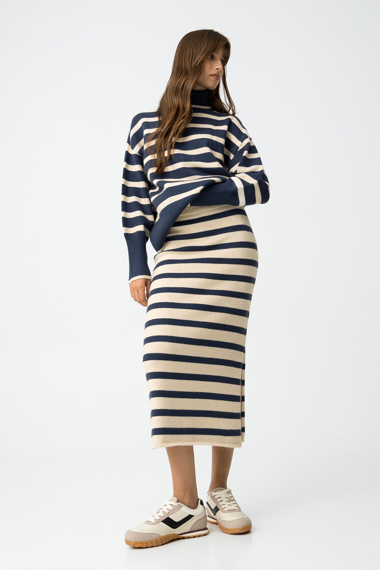 Relaxed Sweater with Stripes