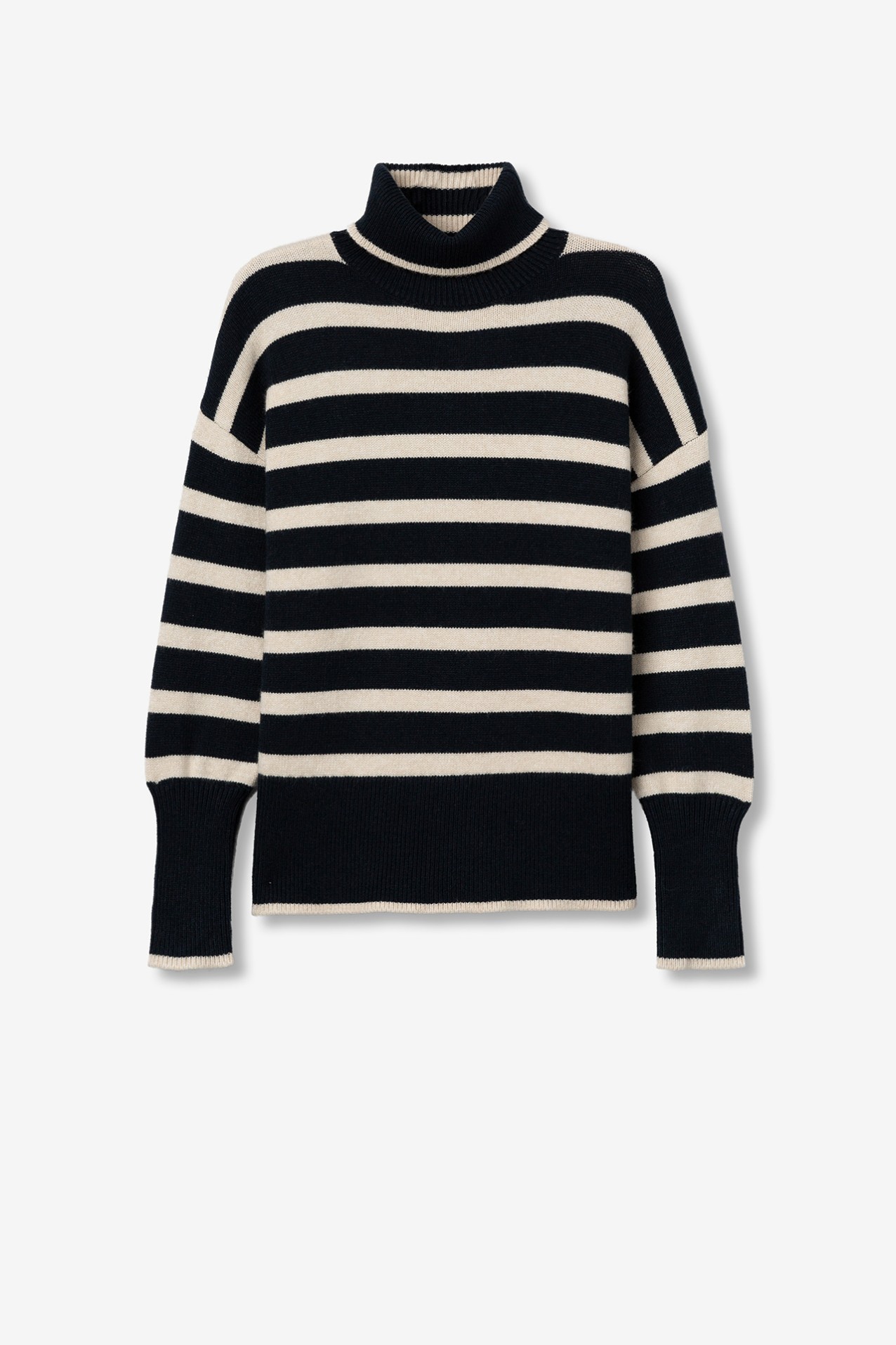 Relaxed Sweater with Stripes