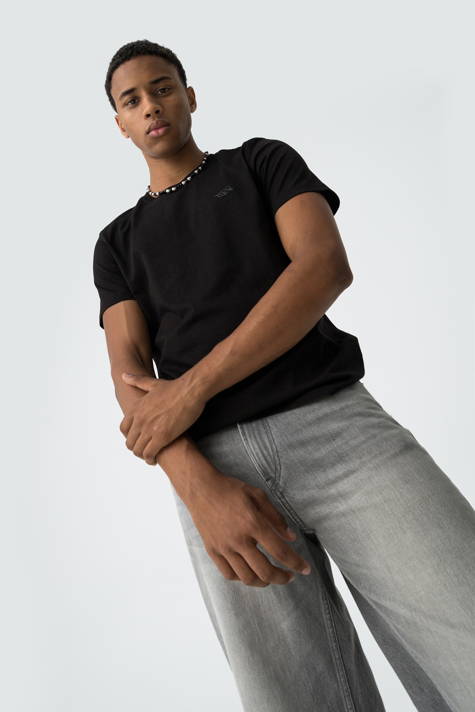 T-shirt de Algodo com Relevo