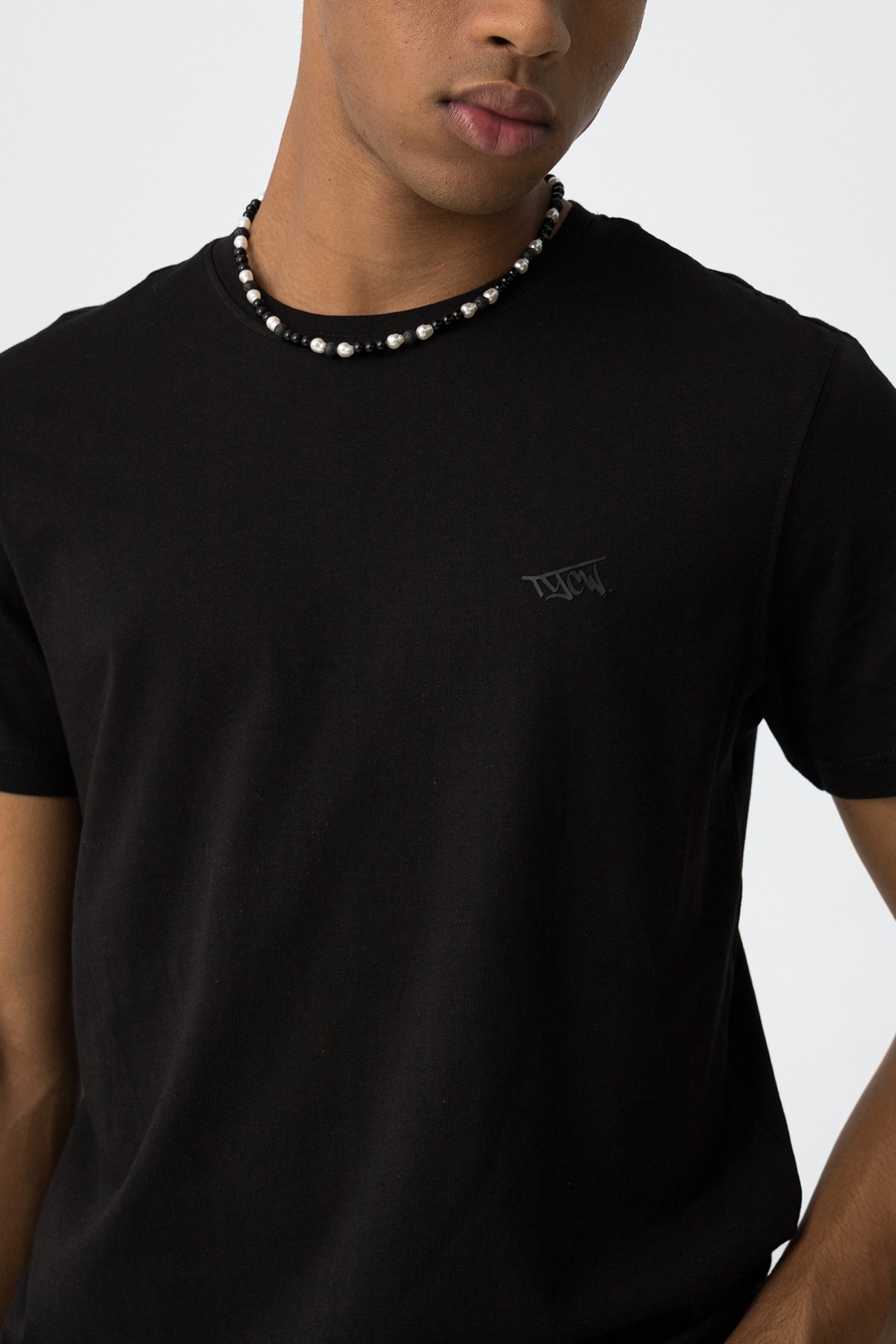 T-shirt de Algodo com Relevo