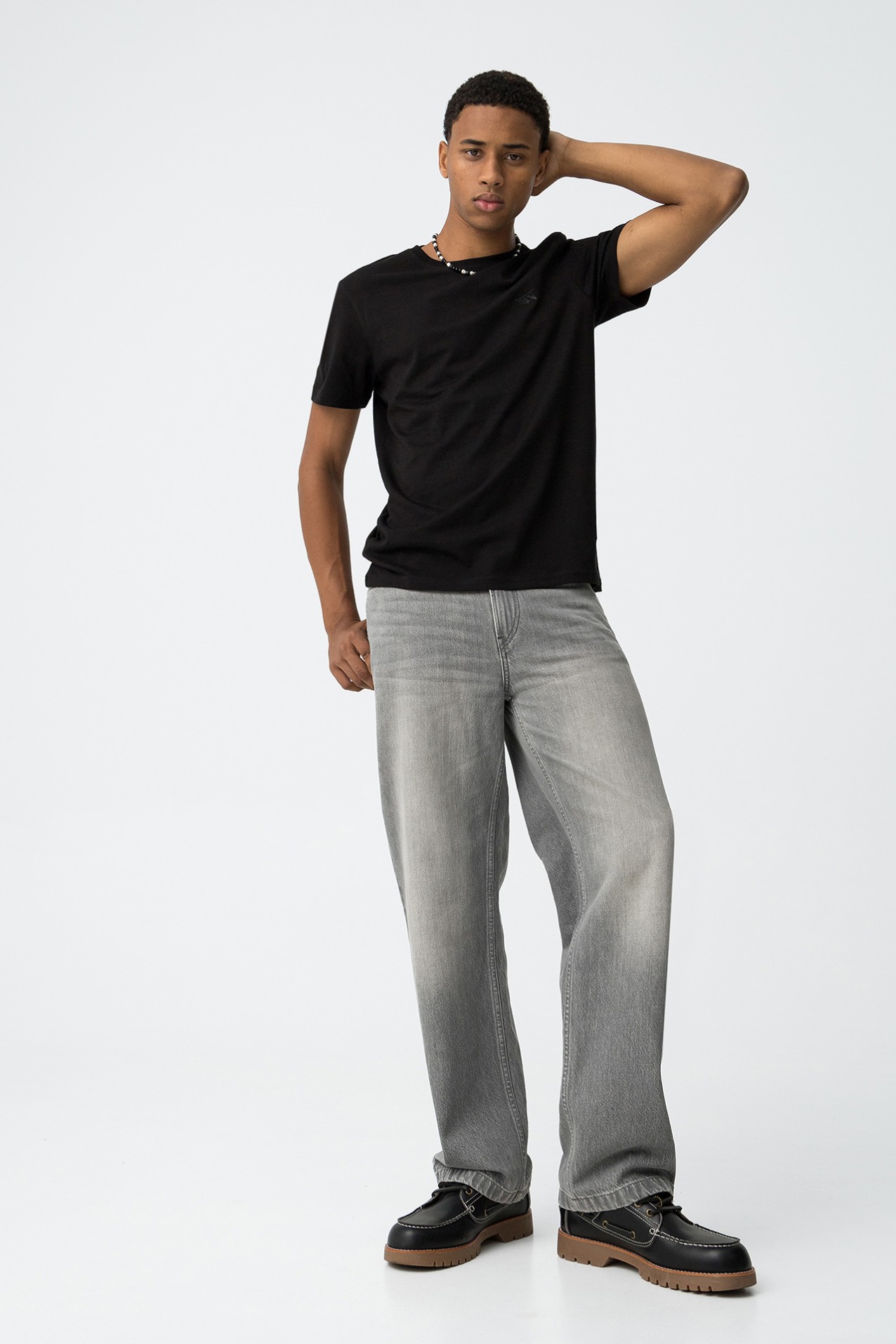 T-shirt de Algodo com Relevo