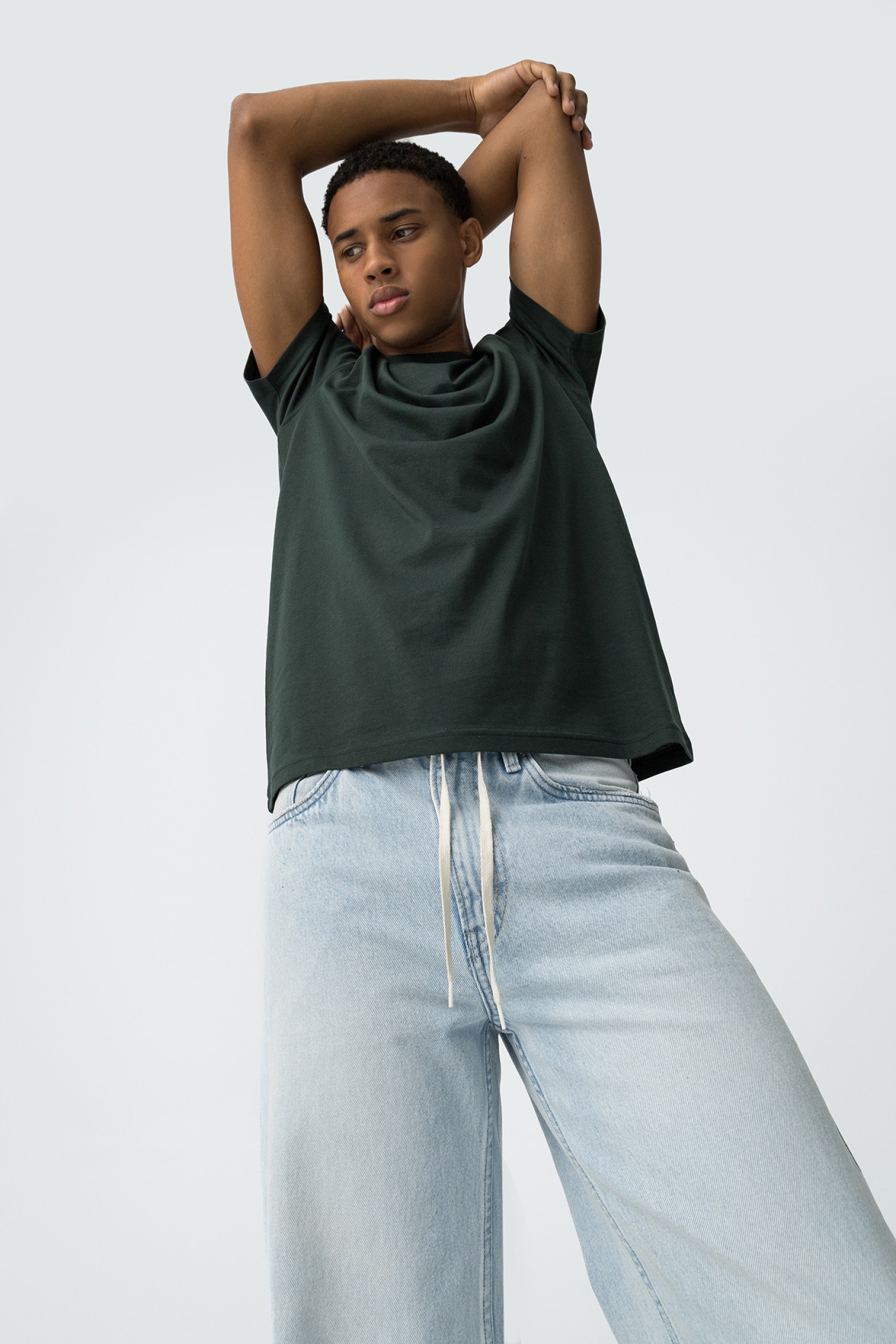 T-shirt de Algodo com Relevo