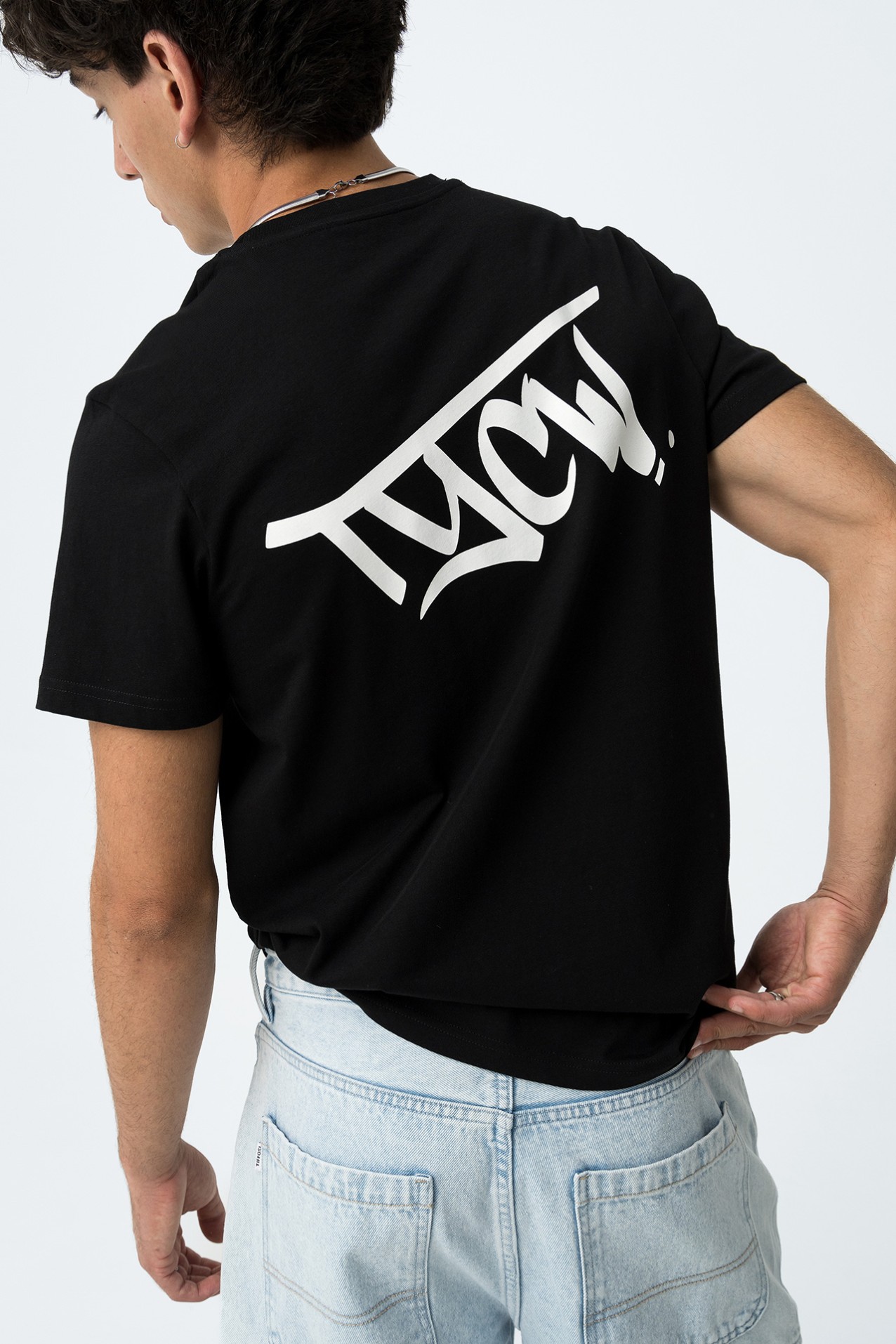 T-Shirt With Printed Back TYCW
