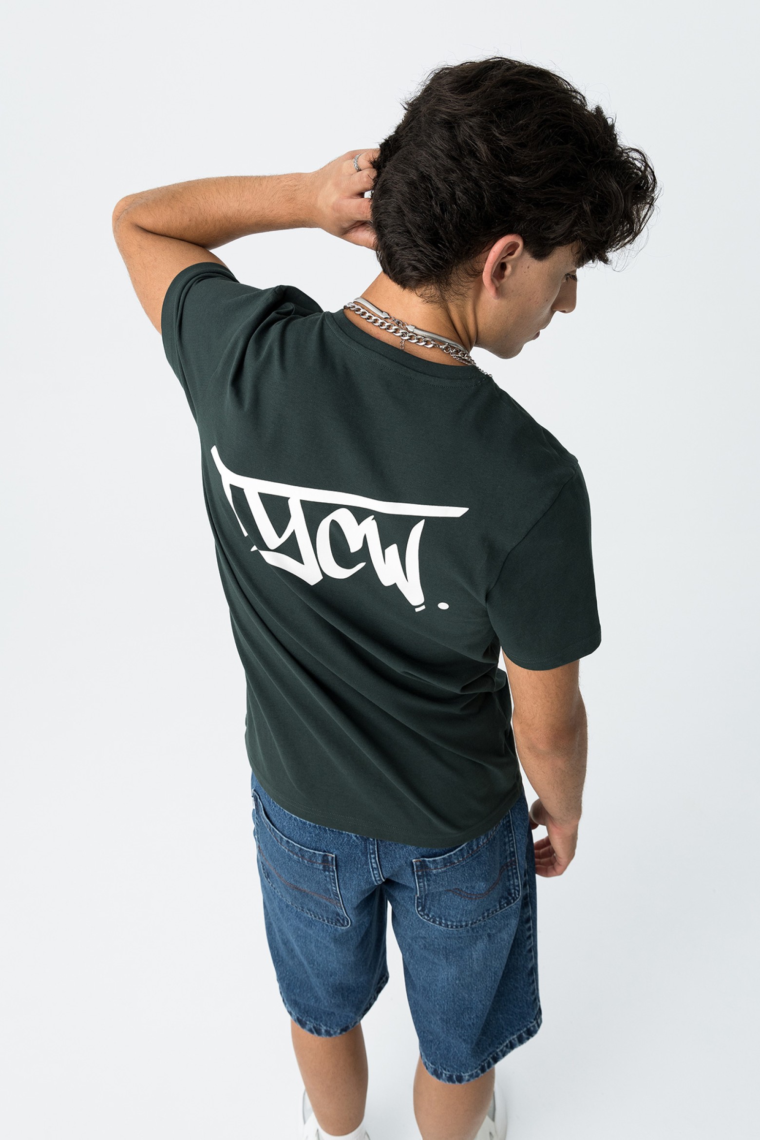 T-Shirt Com Costas Estampadas TYCW