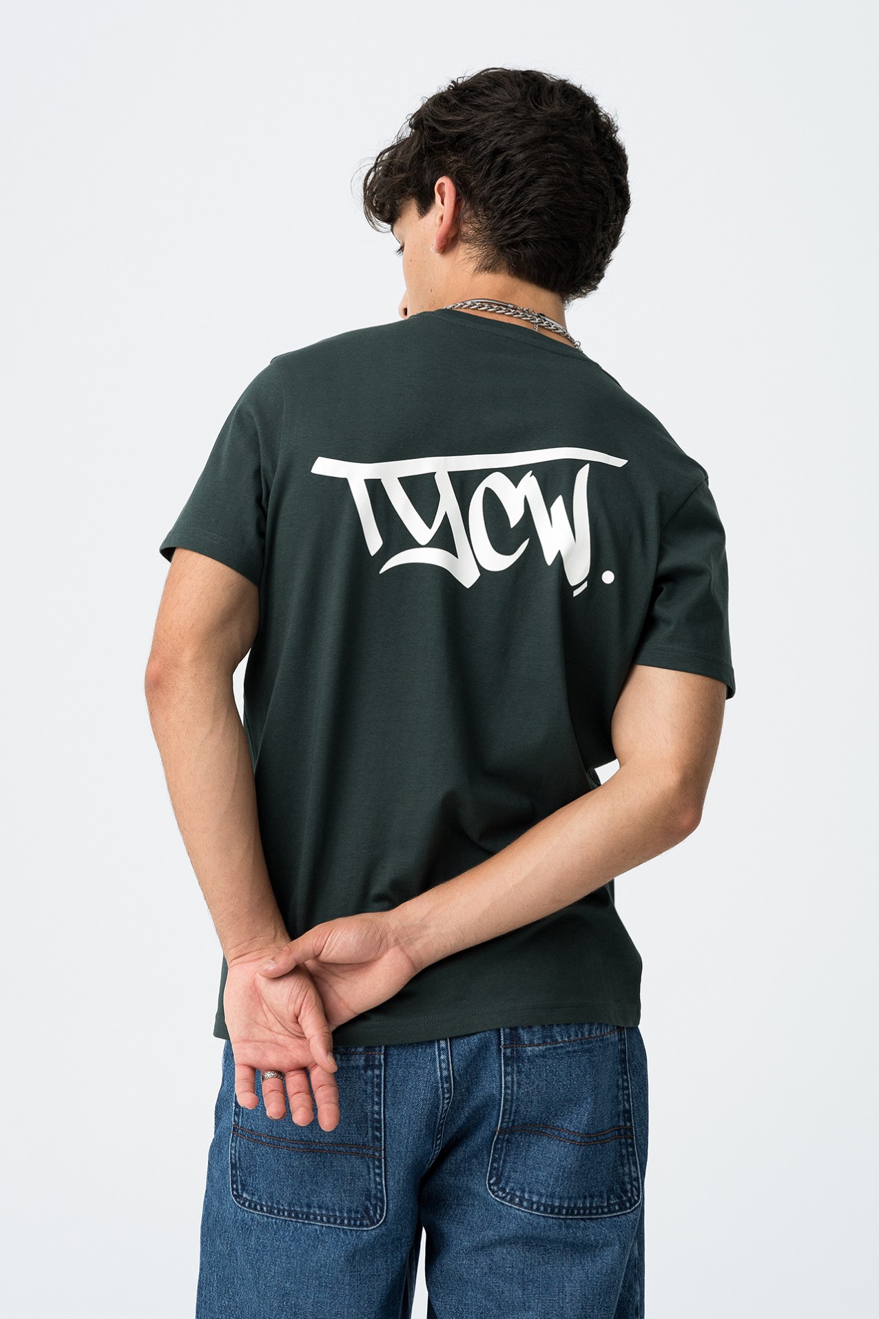 T-Shirt Com Costas Estampadas TYCW