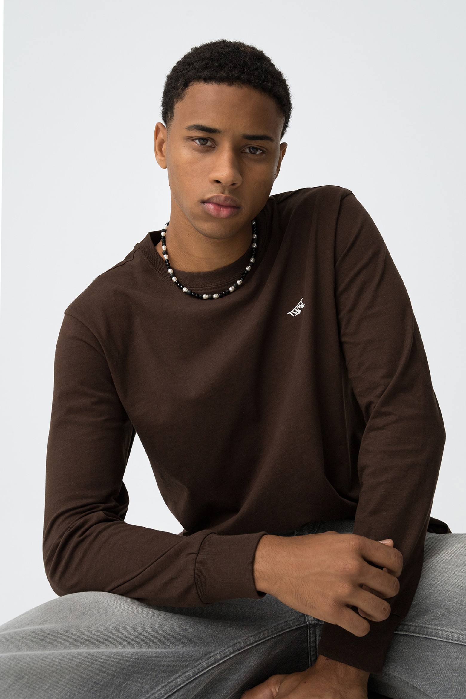 T-Shirt Manga Longa Com Logo TYCW