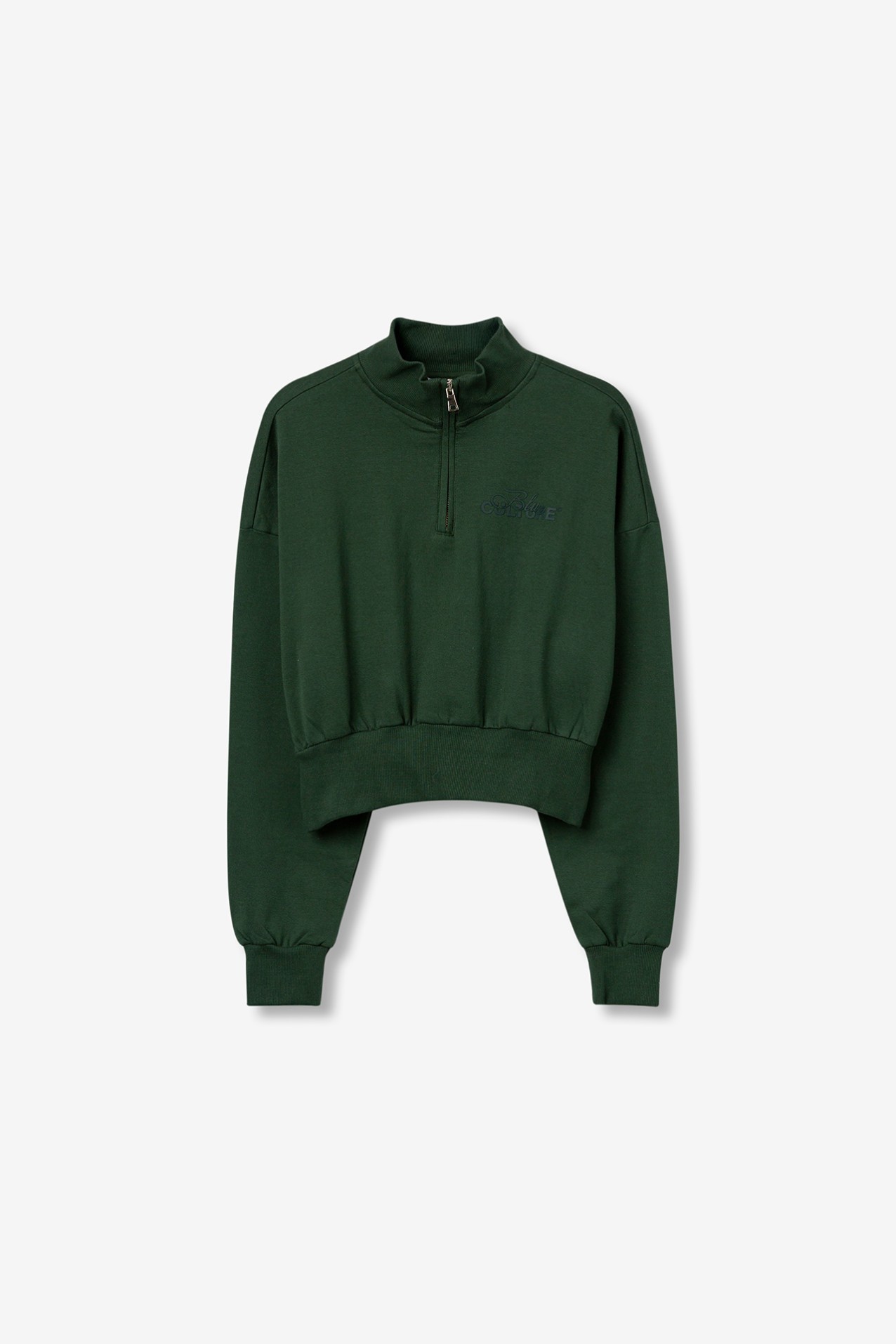 Green Cropped Sweatshirt