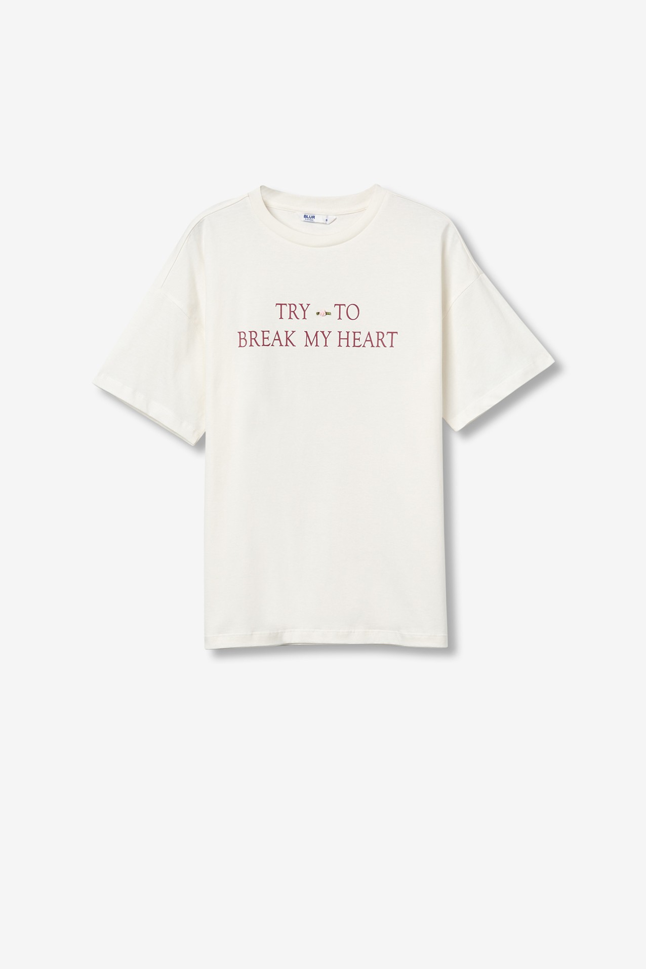 T-Shirt Estampada com Aplique