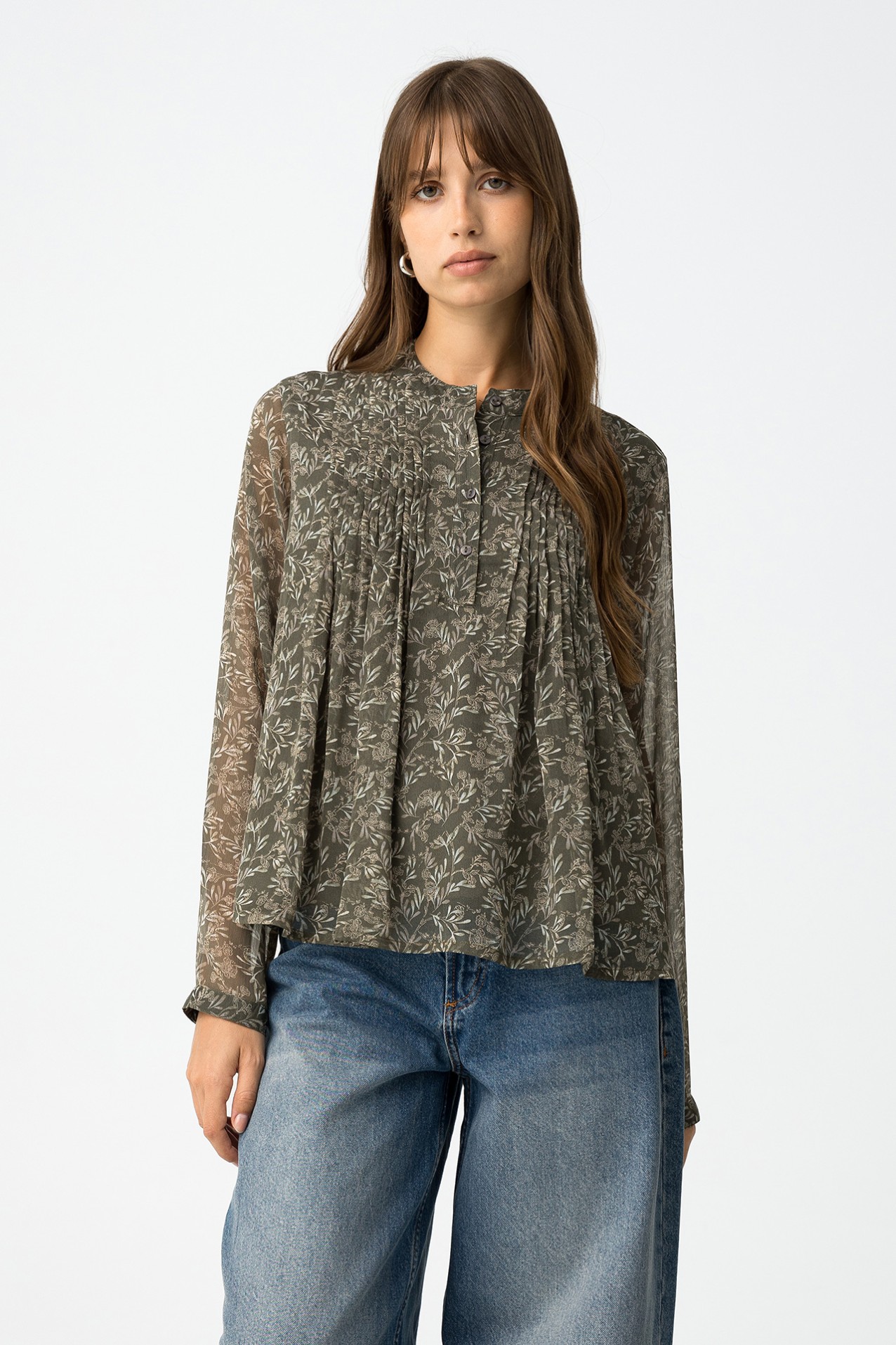 Printed Fluid Blouse