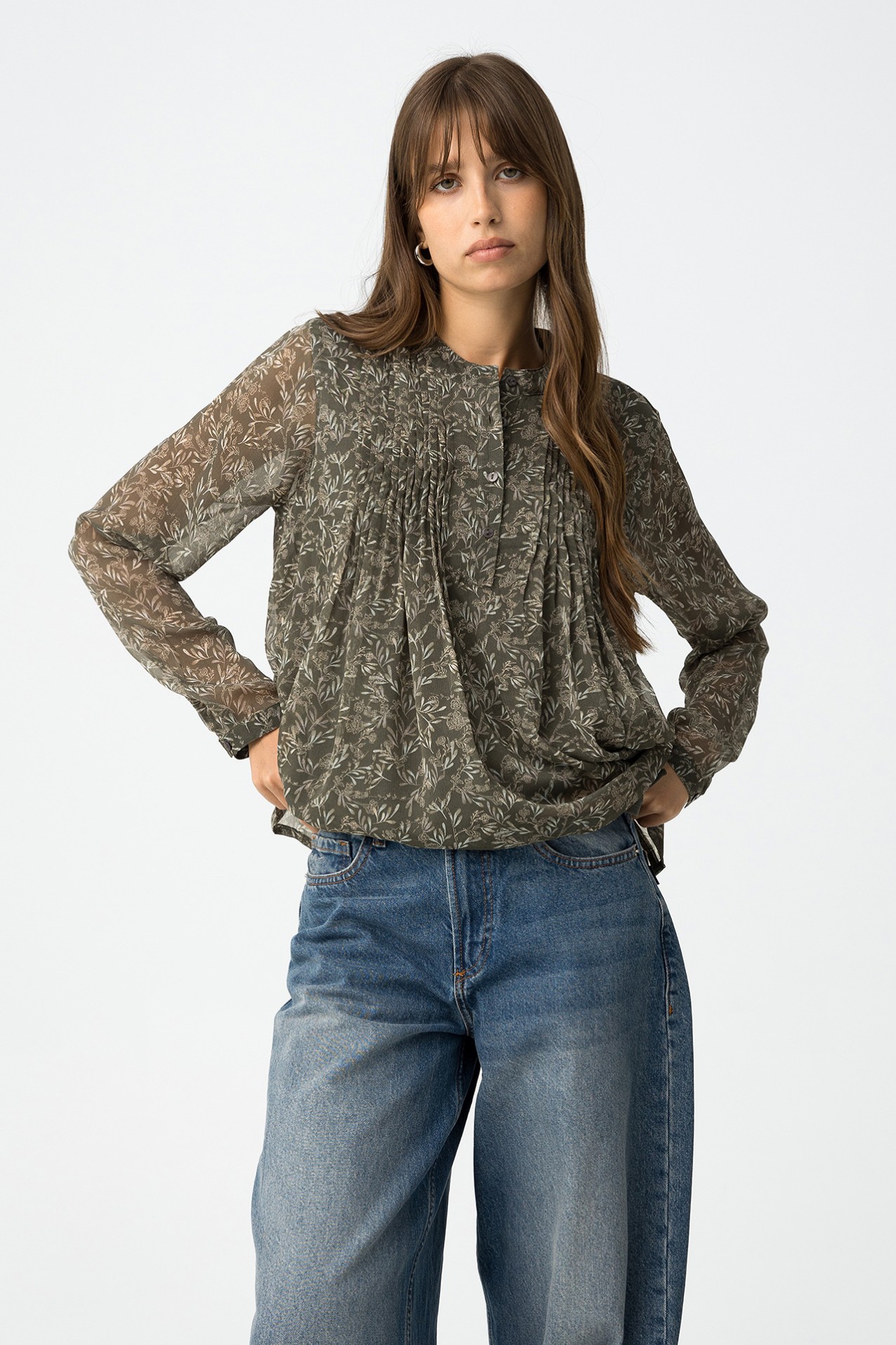 Printed Fluid Blouse