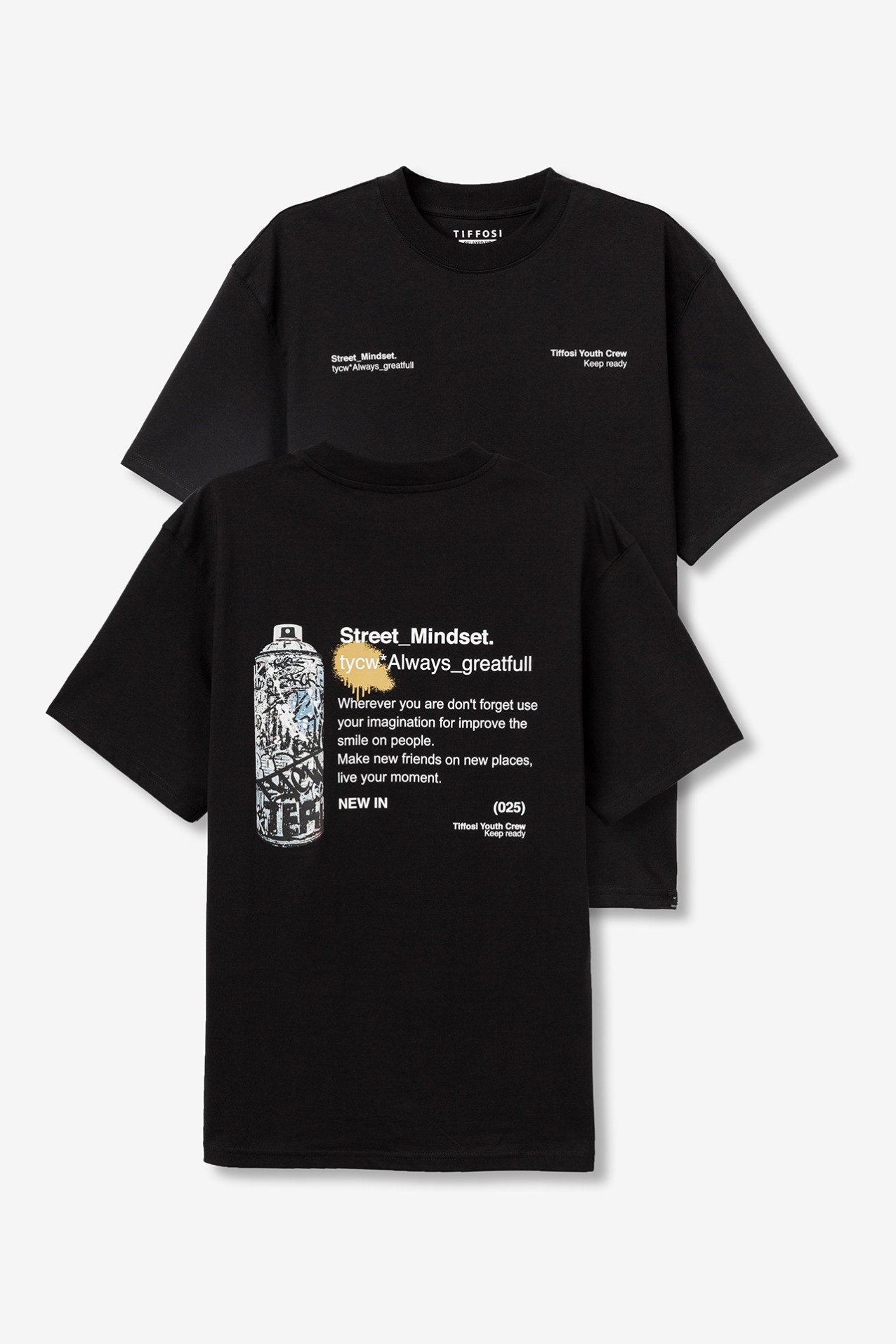 T-shirt Relaxed Estampado Graffiti