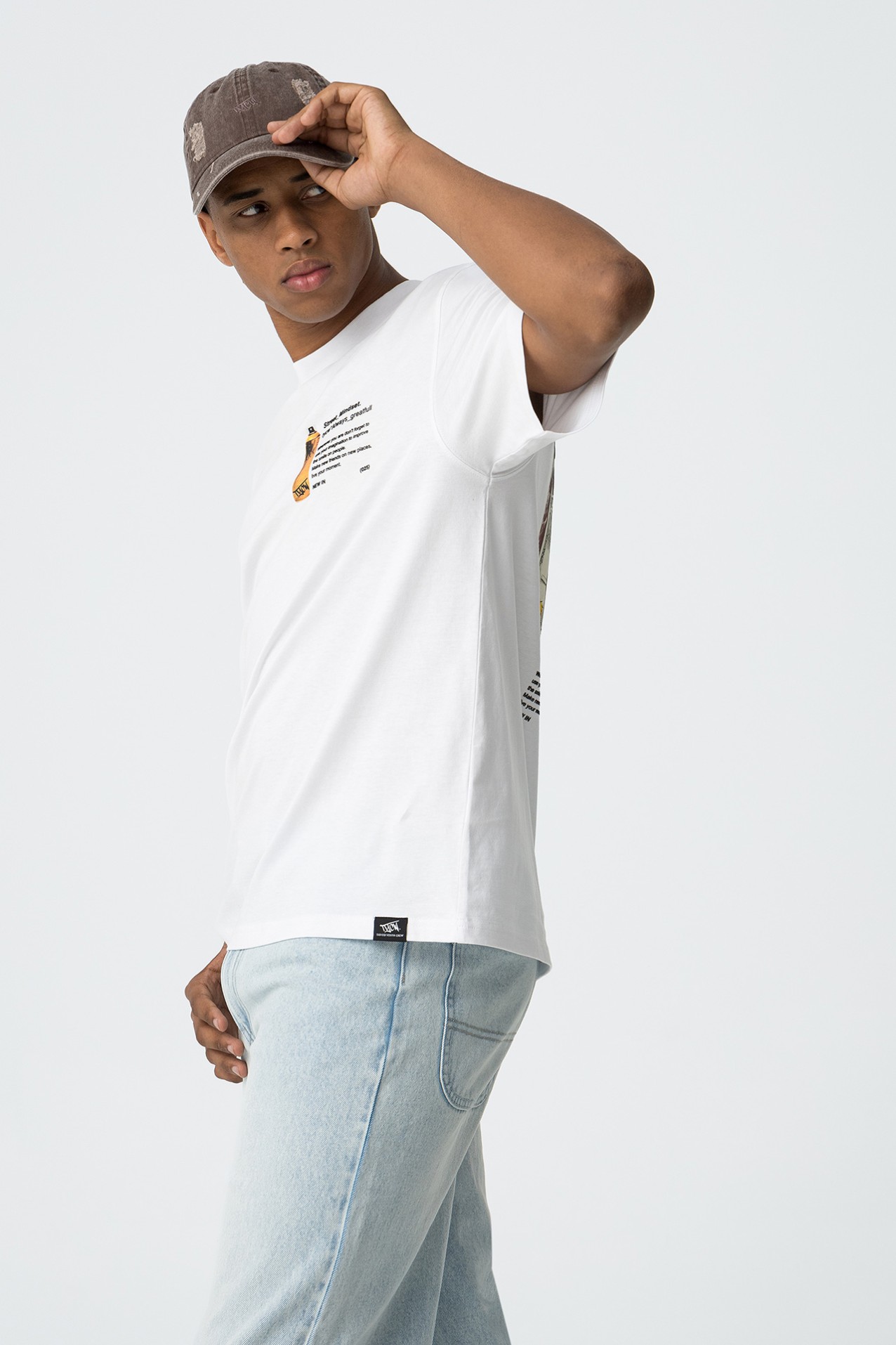 T-shirt Relaxed Estampado Graffiti