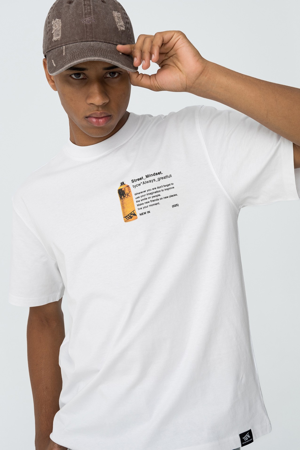 T-shirt Relaxed Estampado Graffiti