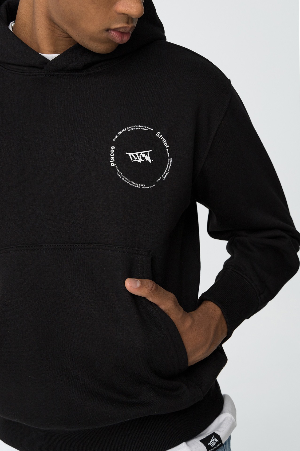 Hoodie Relaxed com Costas Estampadas