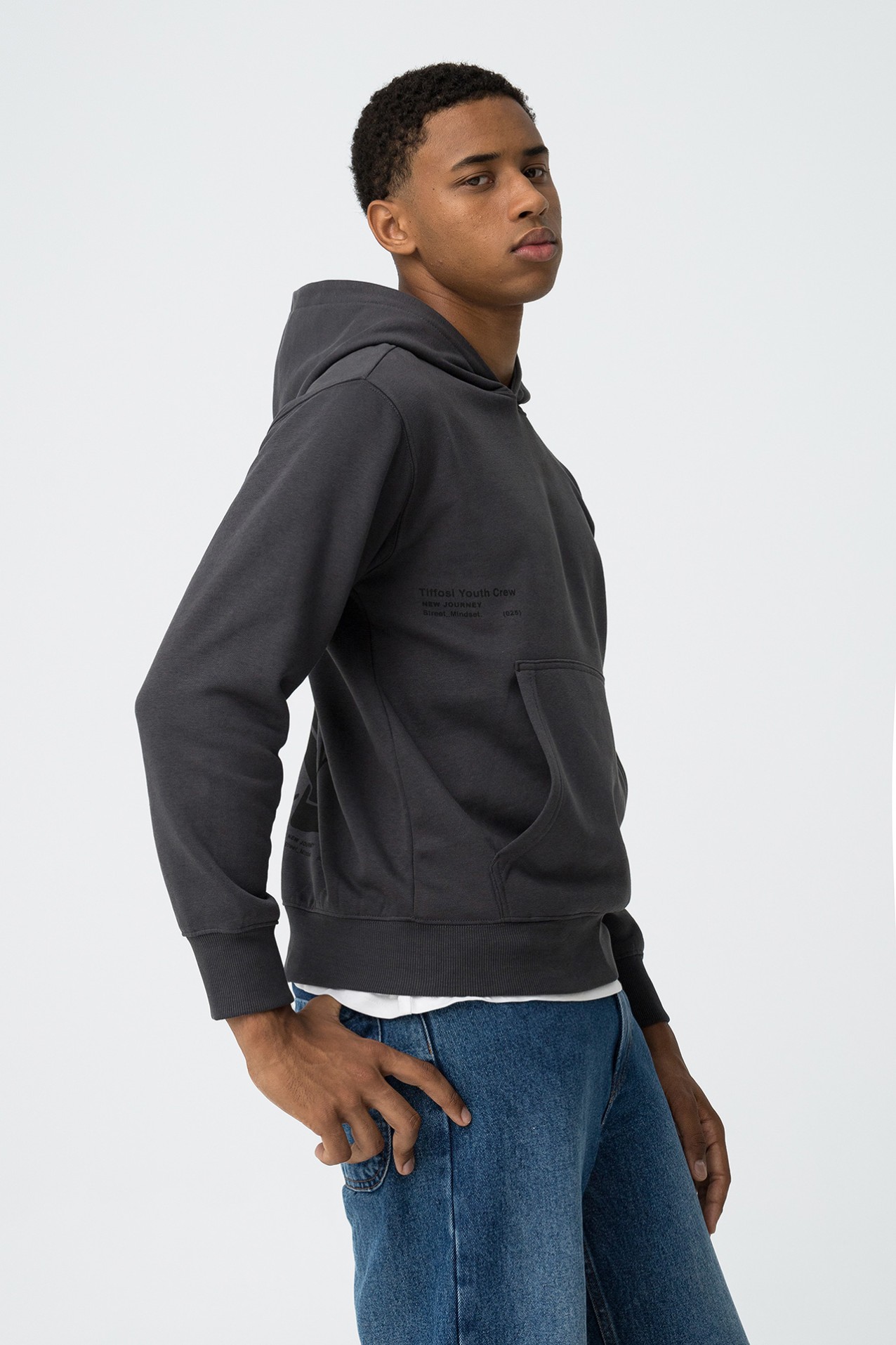 Hoodie com Estampados de Mensagem