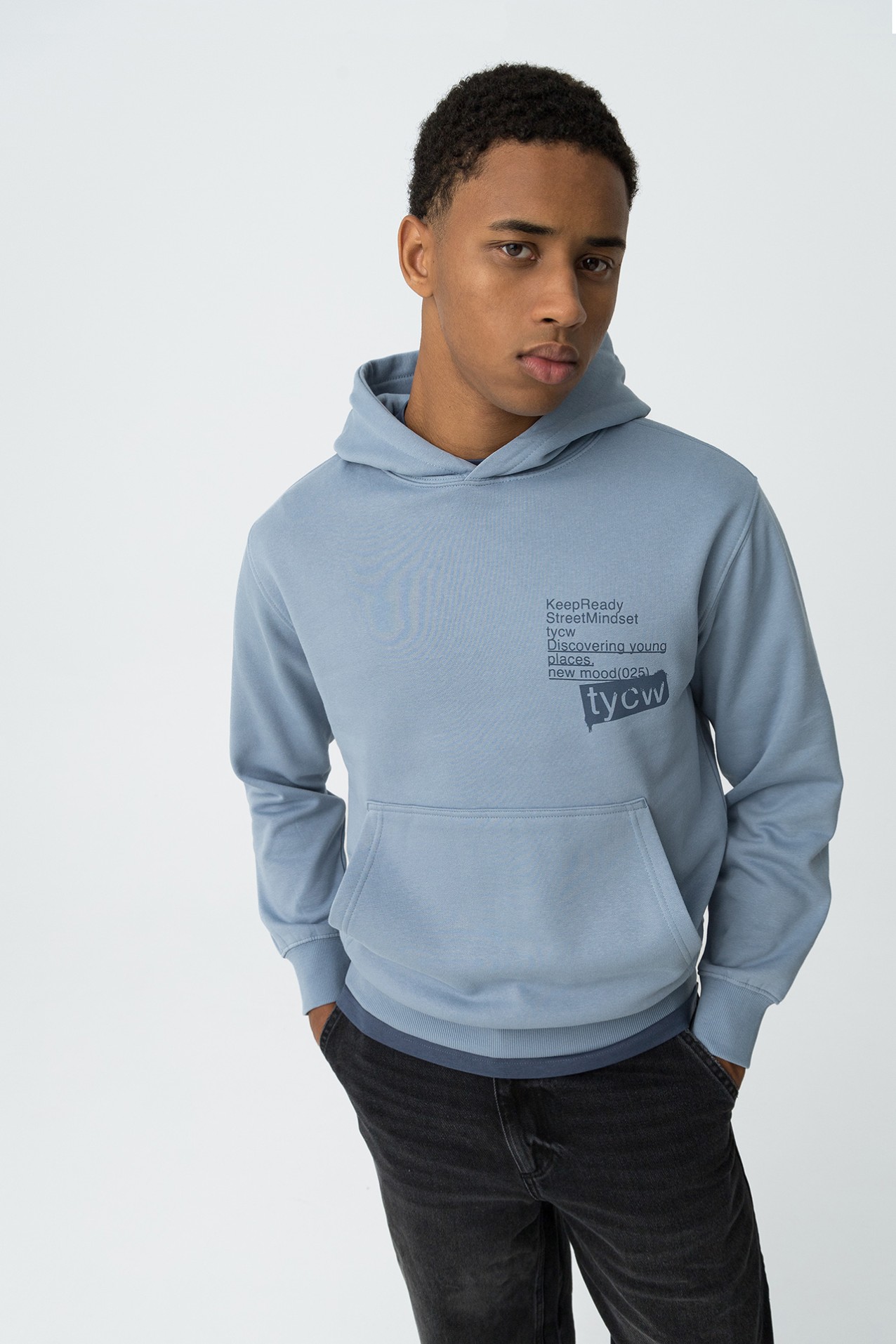 Hoodie com Estampados de Mensagem