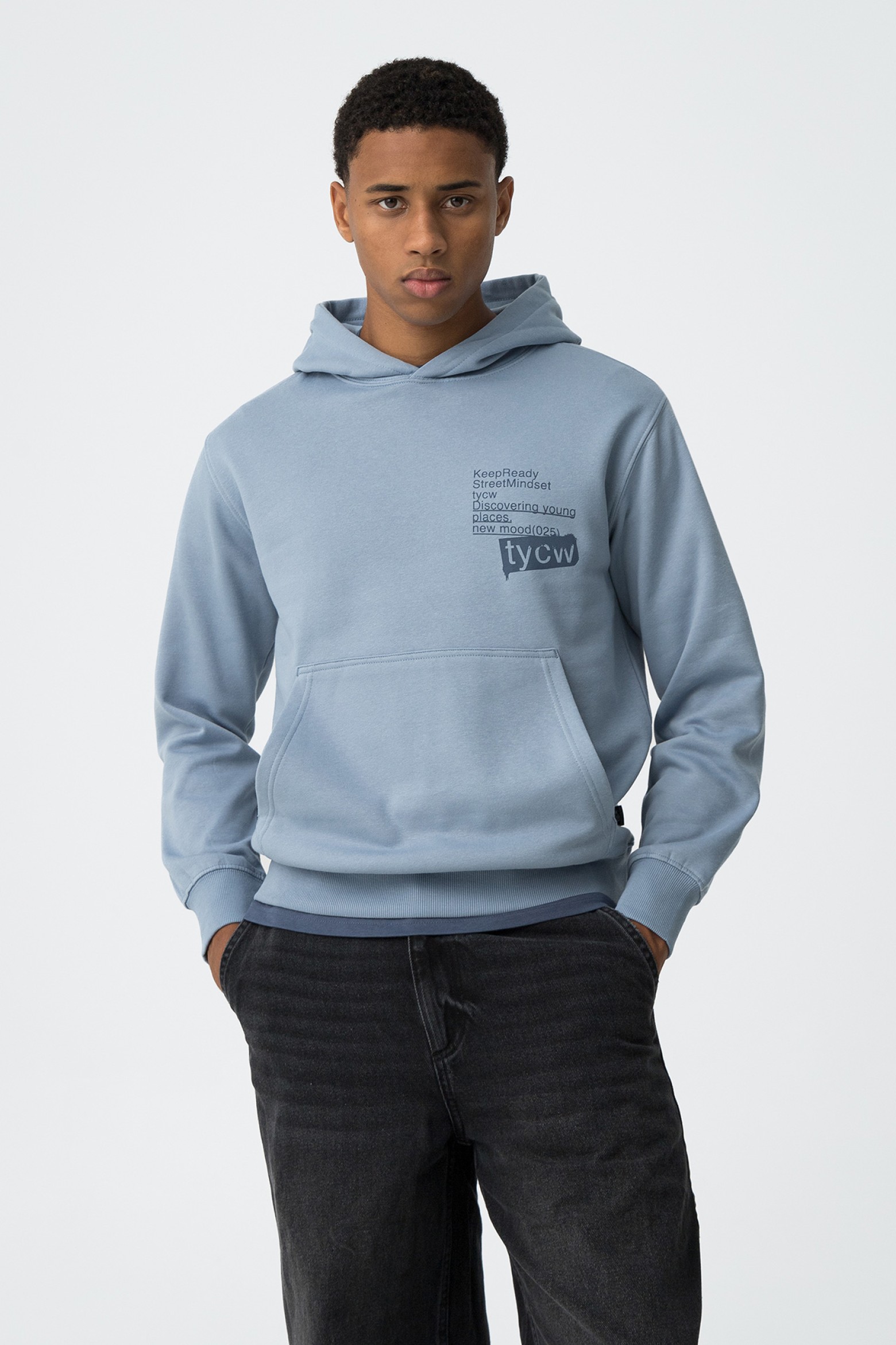 Hoodie com Estampados de Mensagem