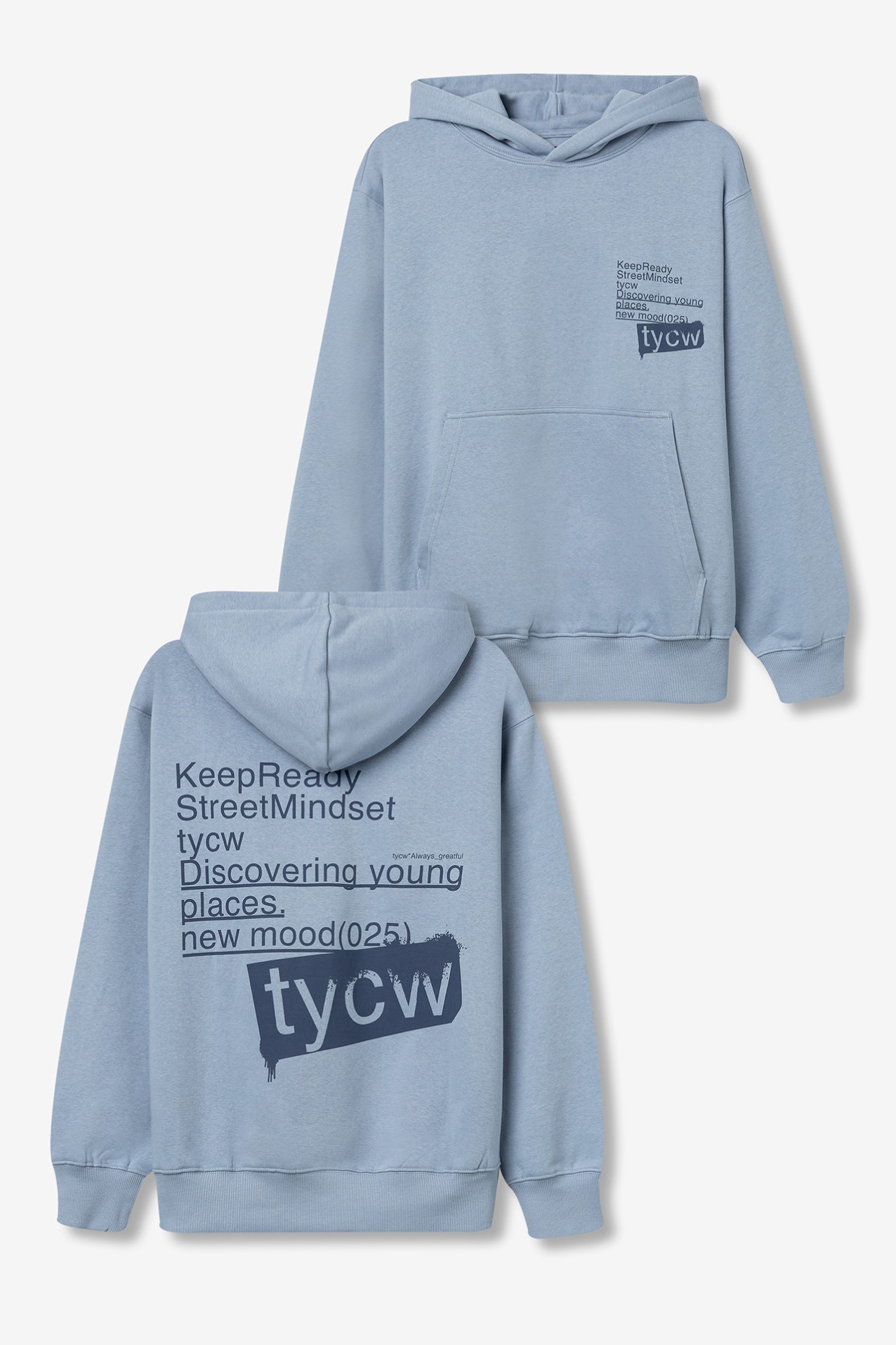 Hoodie com Estampados de Mensagem