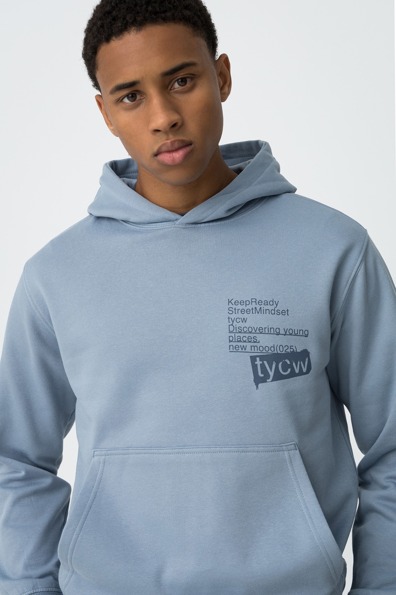 Hoodie com Estampados de Mensagem