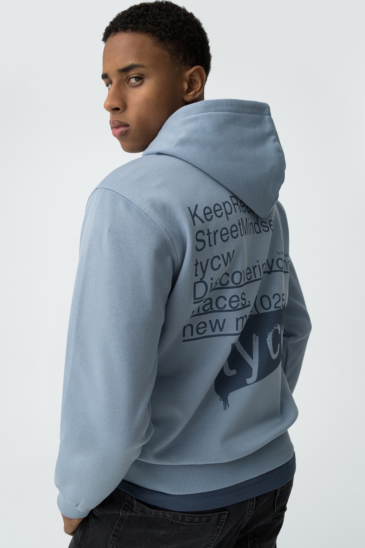 Hoodie com Estampados de Mensagem