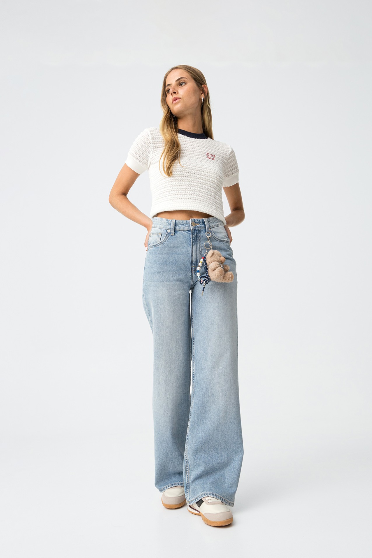 Jeans Kylie Wide Leg Cintura Alta
