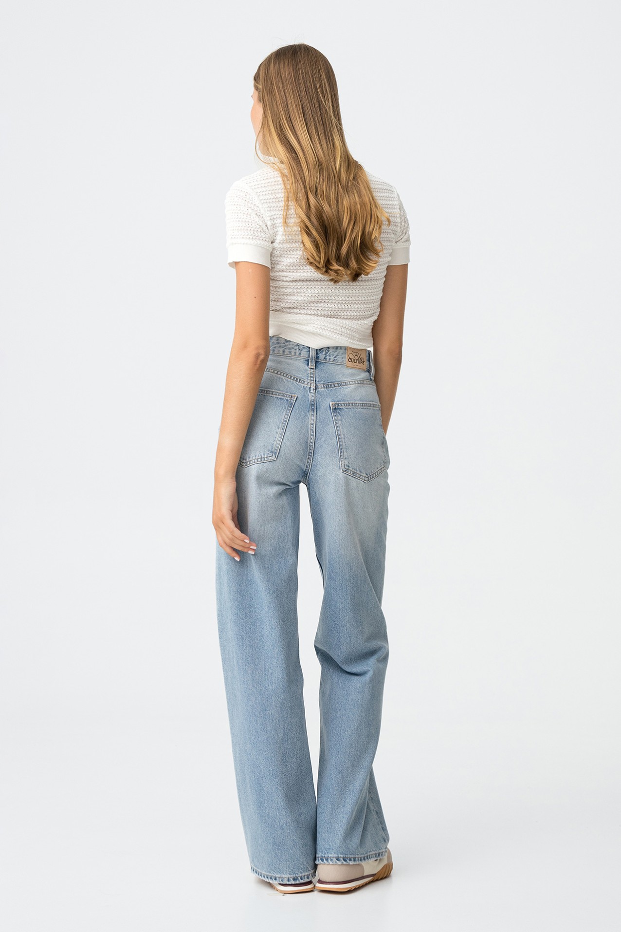Jeans Kylie Wide Leg Cintura Alta
