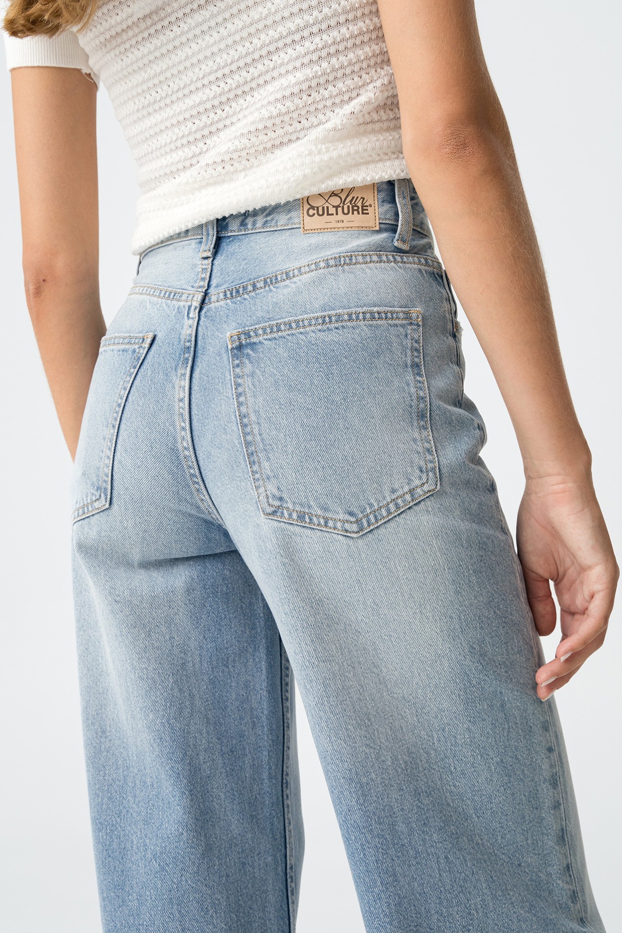 Jeans Kylie Wide Leg Cintura Alta
