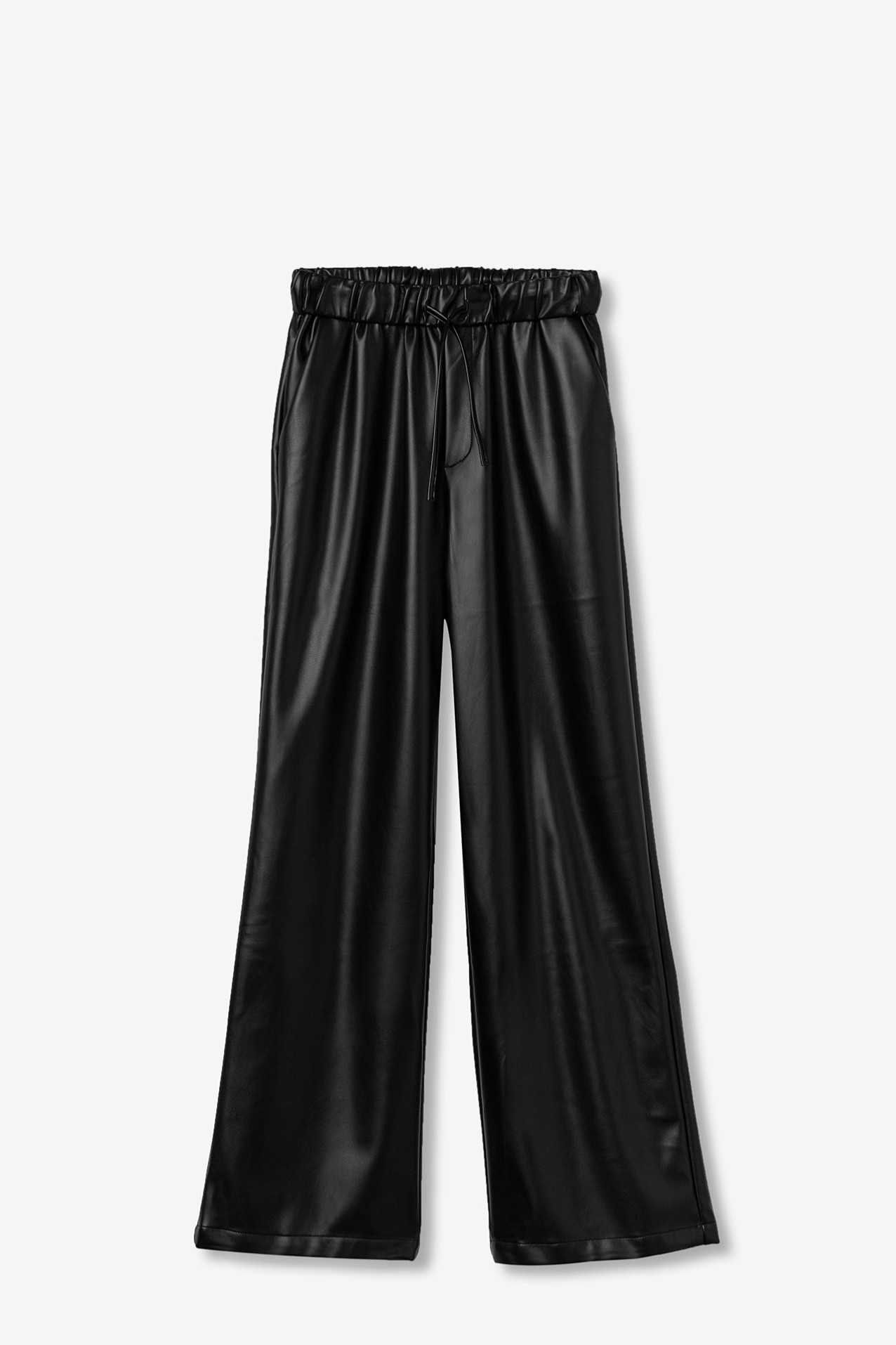 Faux Leather Jogger Pants
