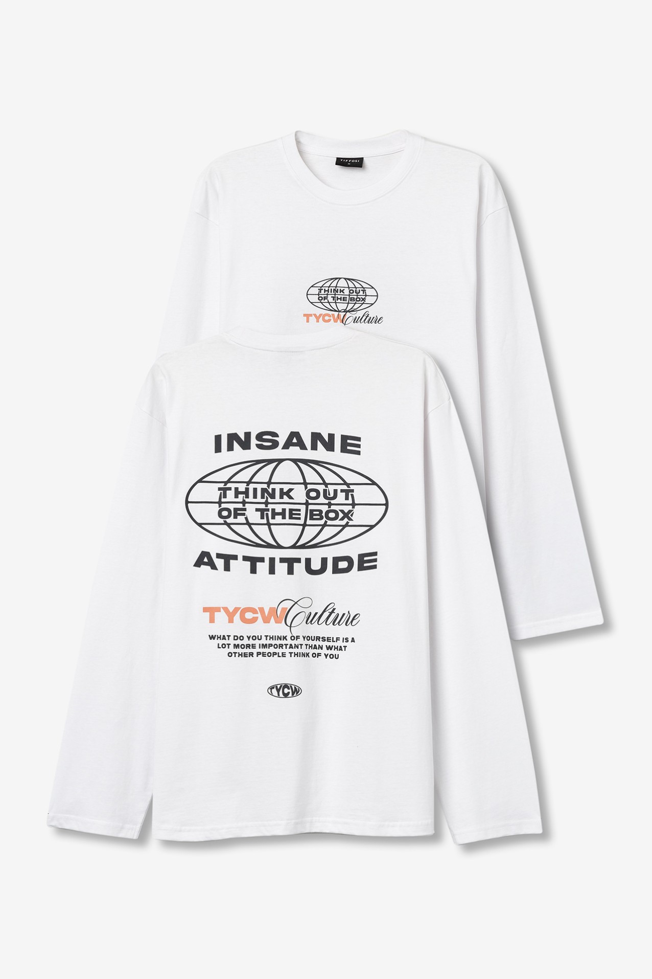 Camiseta grfica manga larga