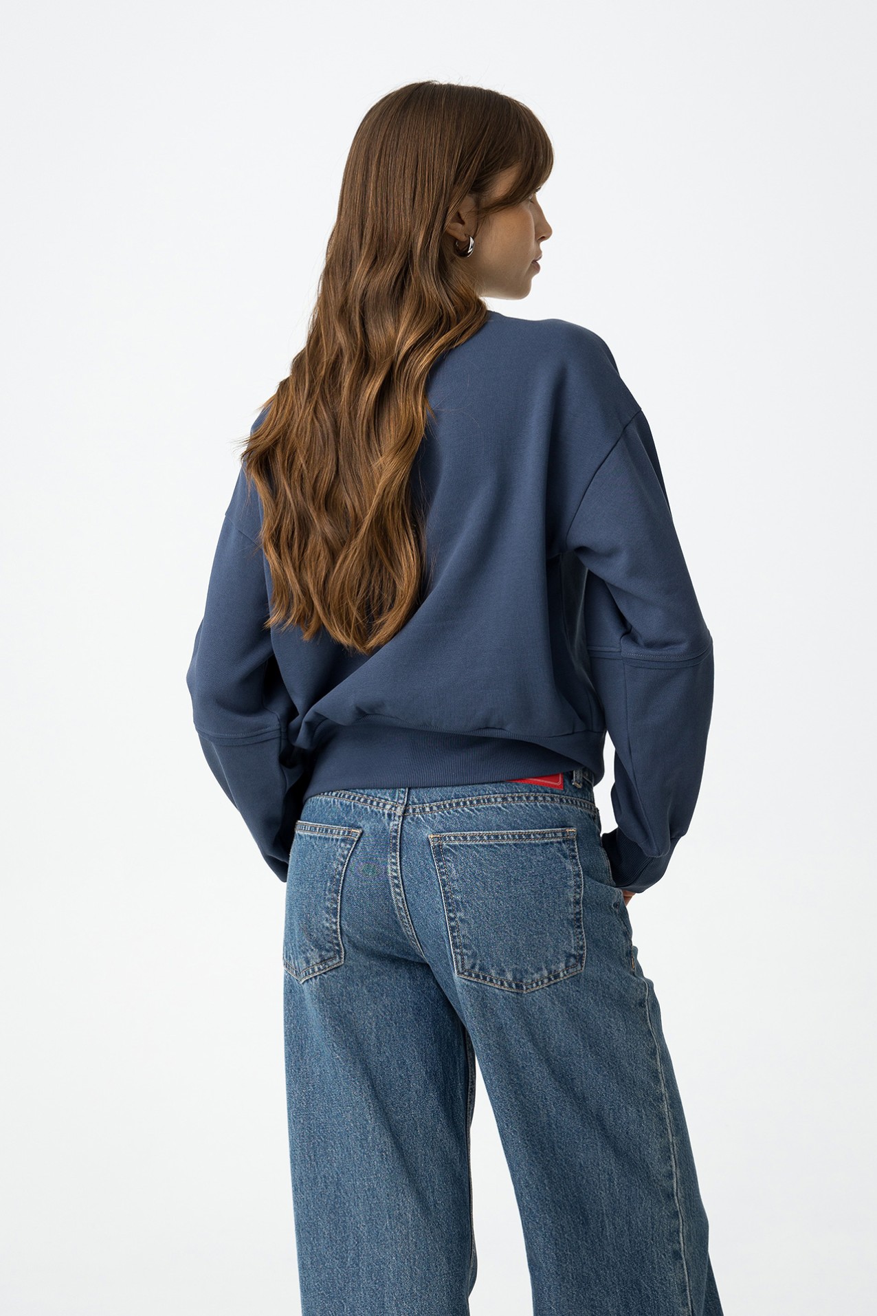 Paisley Printed Sweatshirt with Beads