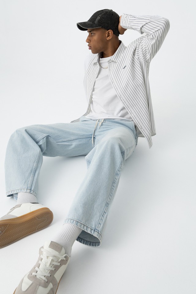 Camisa Relaxed s Riscas