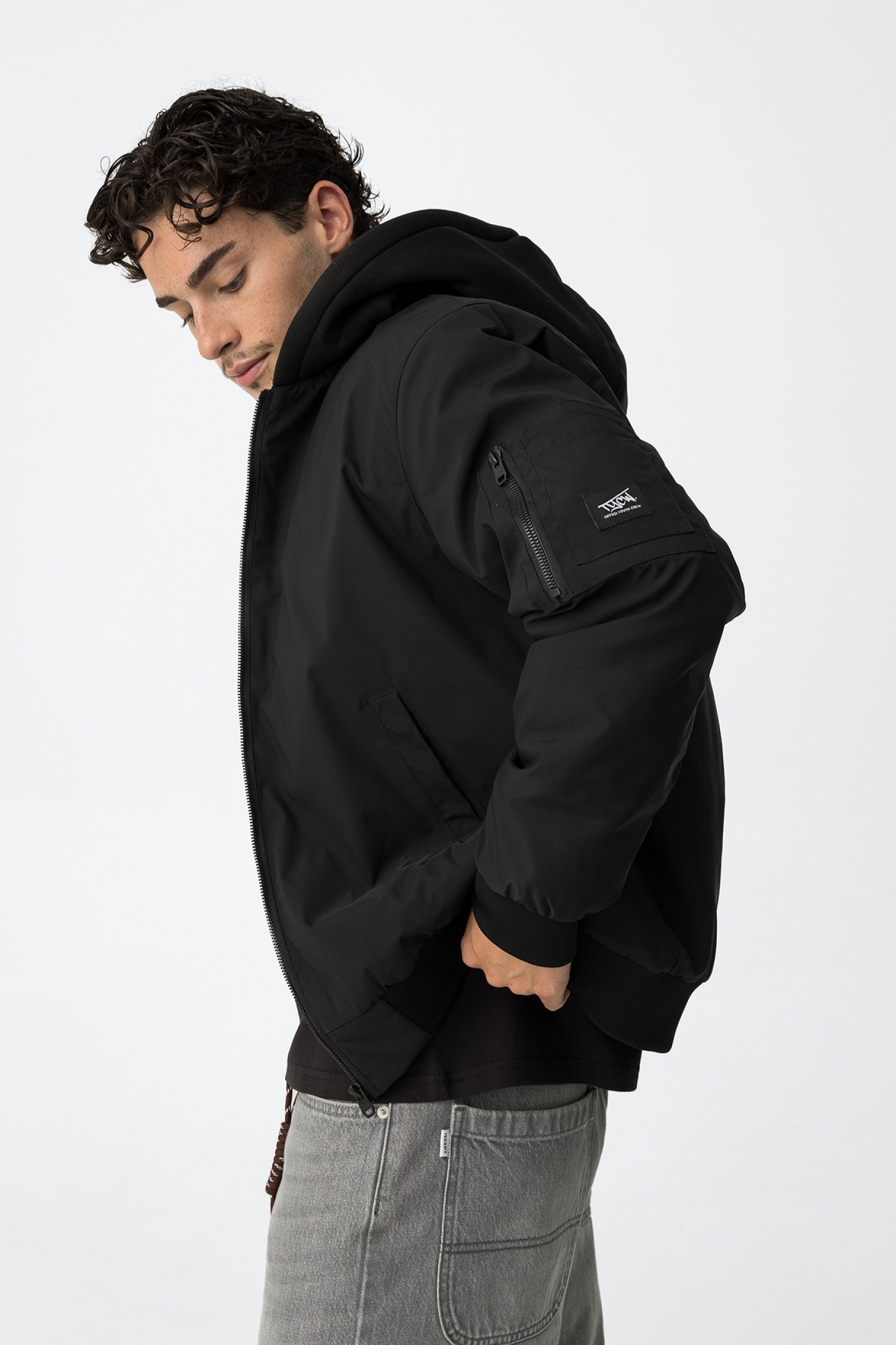 Chaqueta Relaxed con Capucha