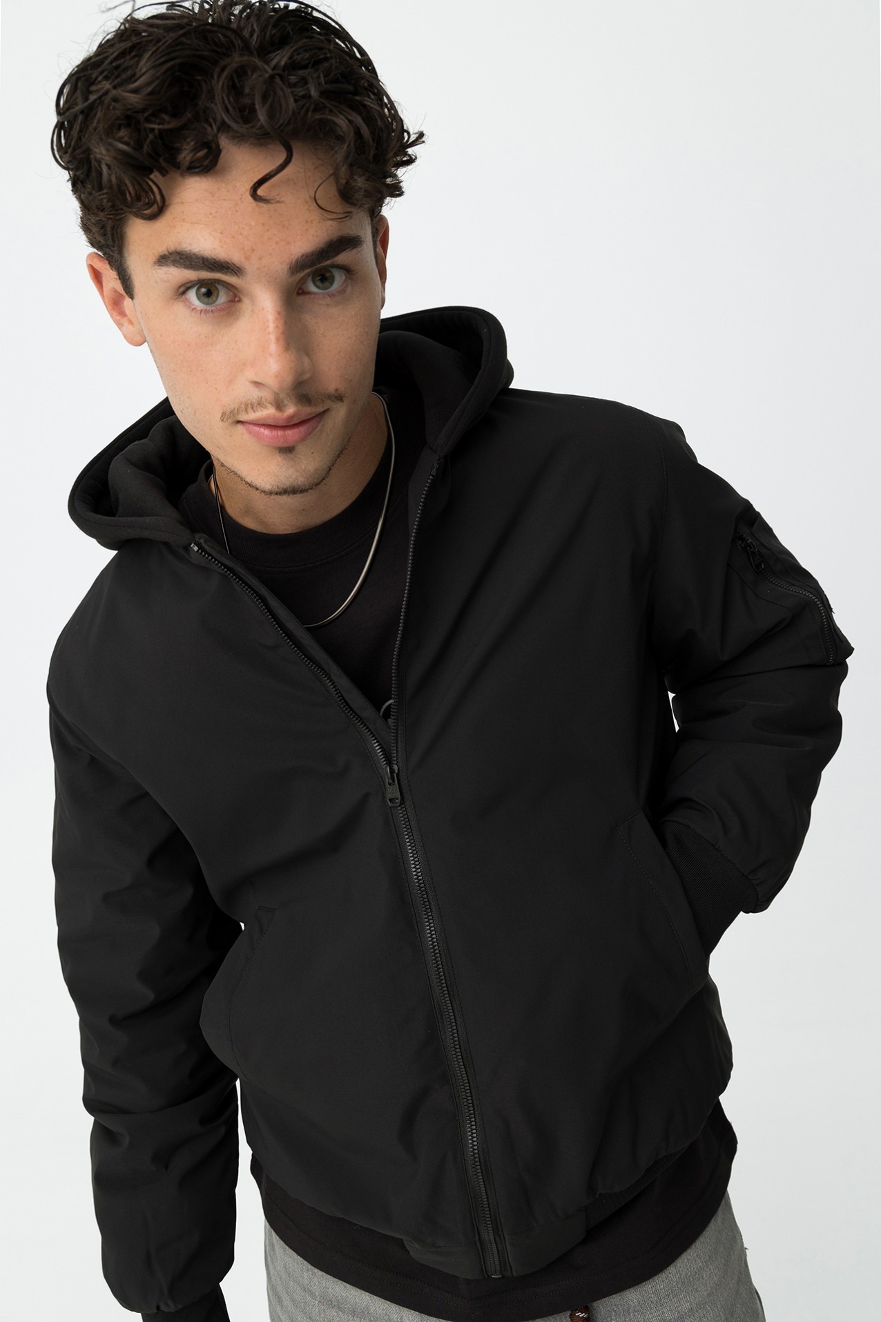 Chaqueta Relaxed con Capucha