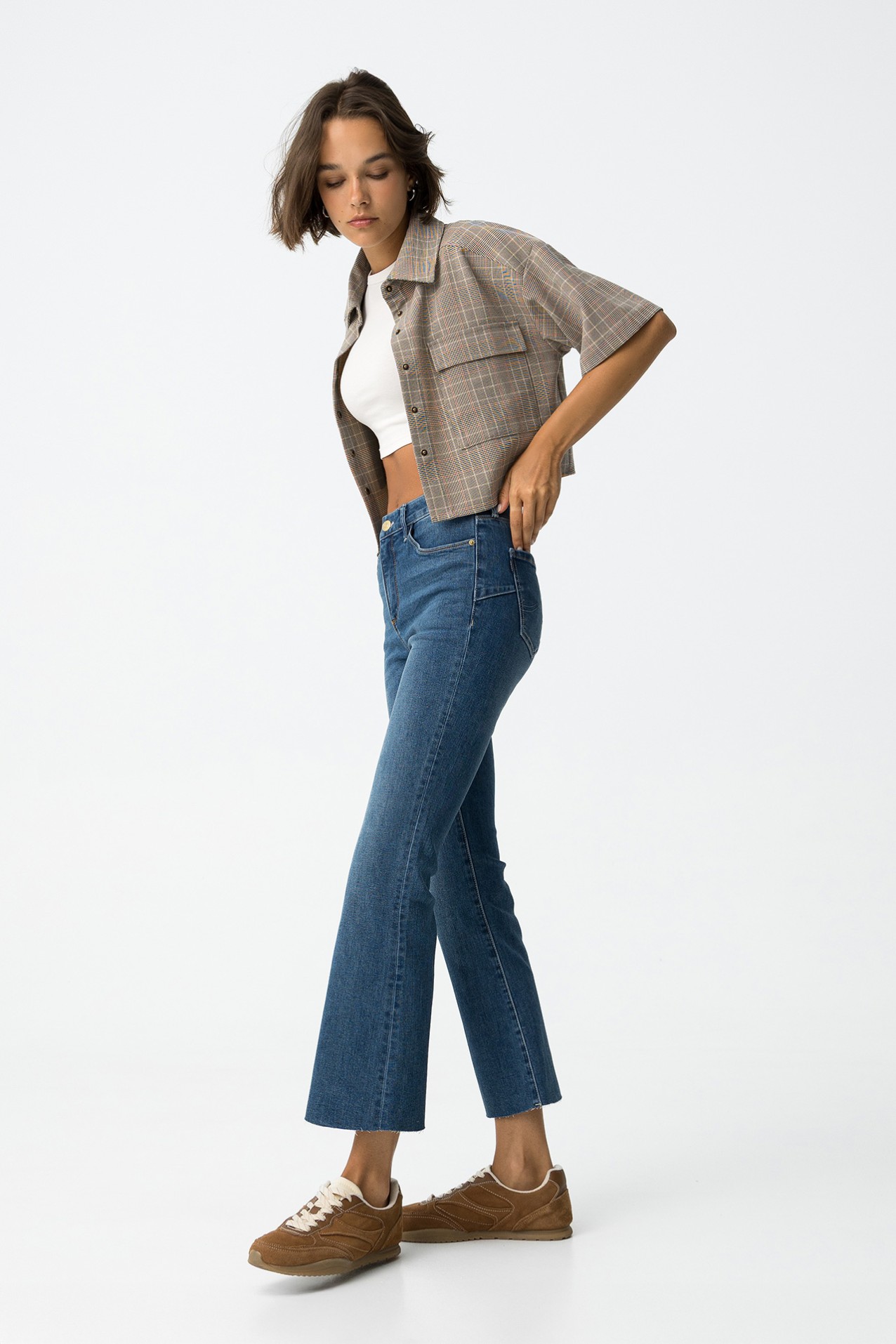 Cropped Flare Jeans