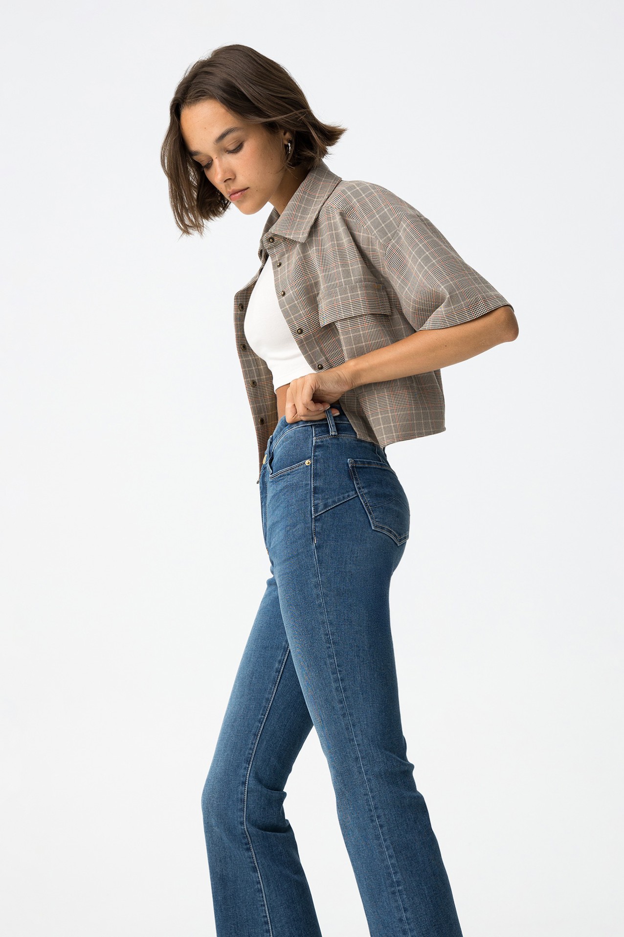Cropped Flare Jeans
