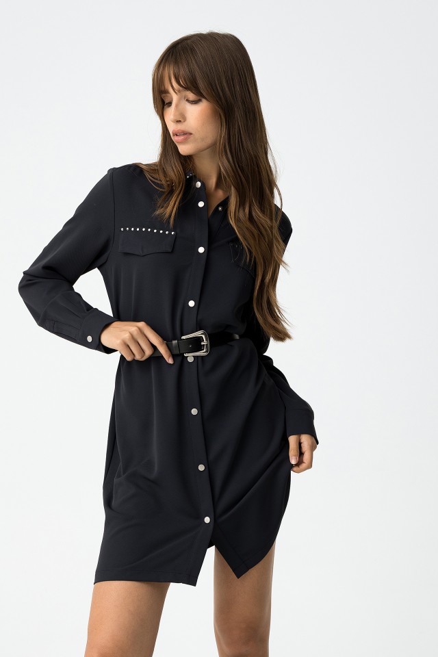 Shirt Dress with Belt