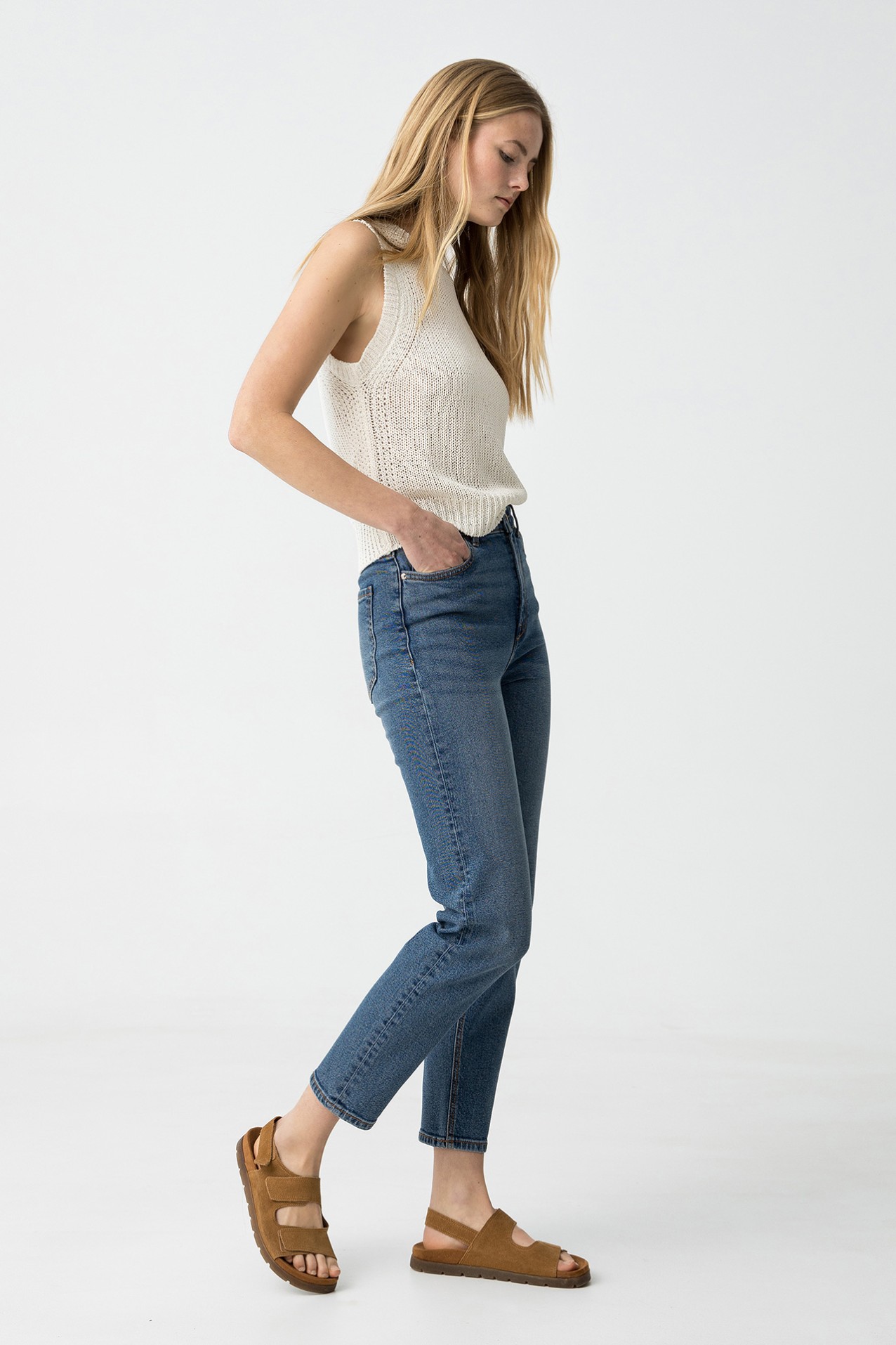 Vaqueros Mom ajustados