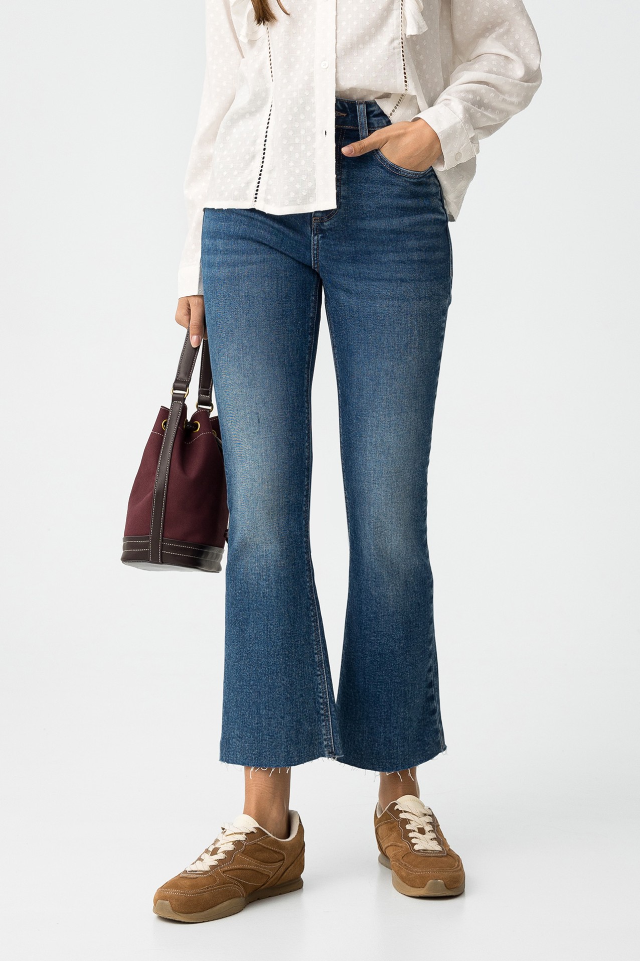 Megan Cropped Flare Jeans