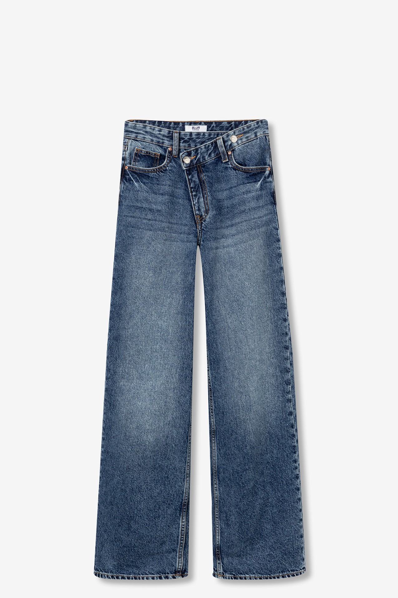 Jeans Wide Leg Assimtrico