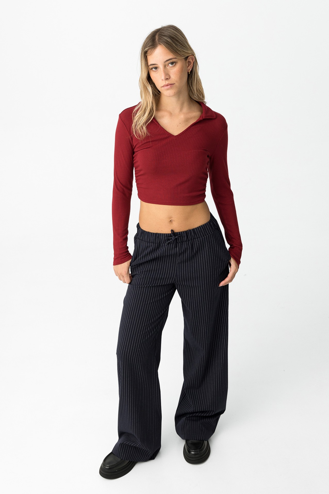 Camiseta Polo Super Slim Draped