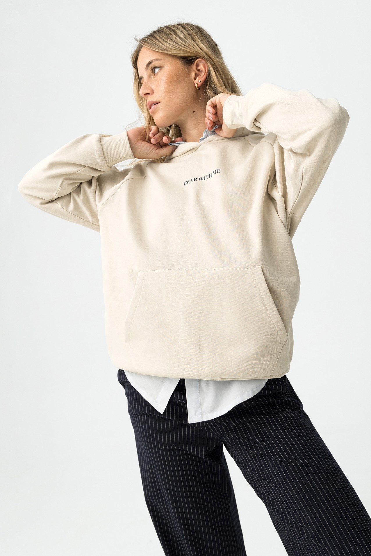 Oversized Printed Hoodie