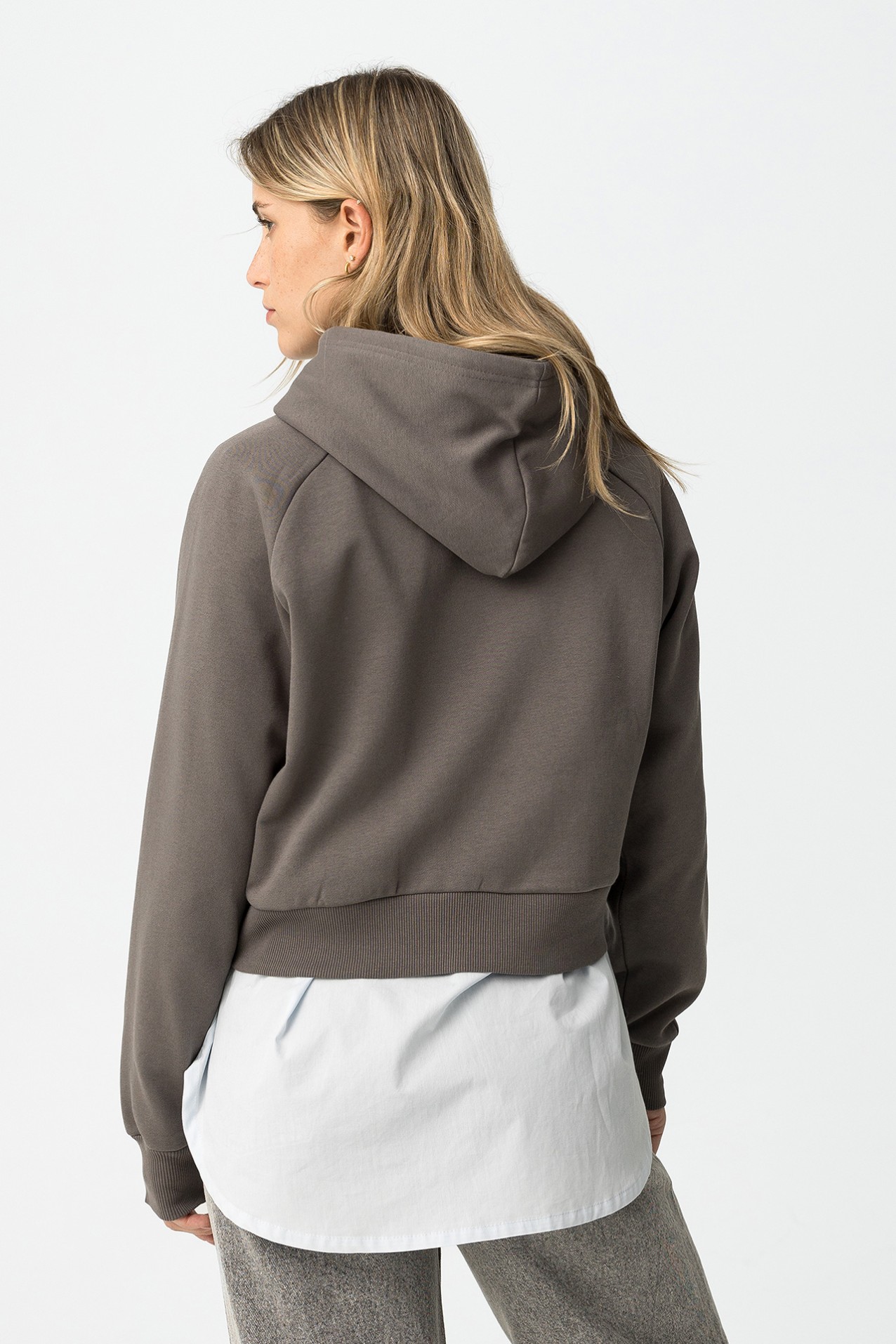 Hoodie Cropped Relaxed Fit