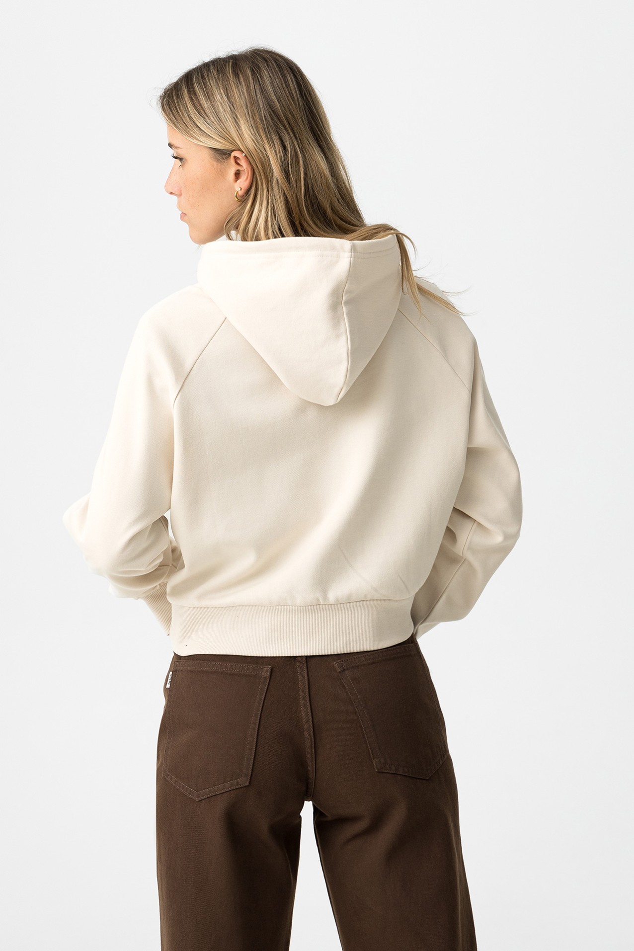 Cropped Relaxed Fit Hoodie