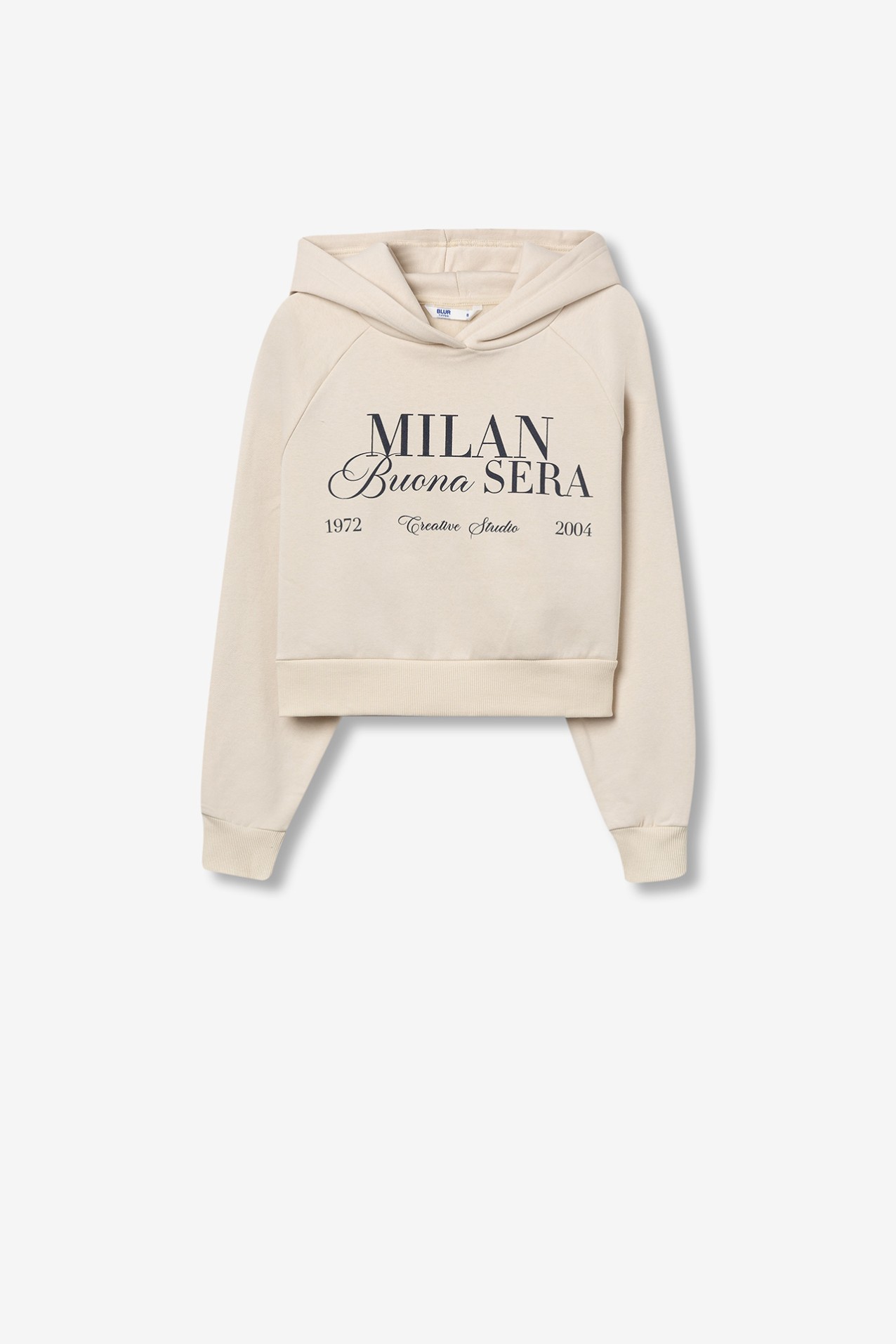 Cropped Relaxed Fit Hoodie