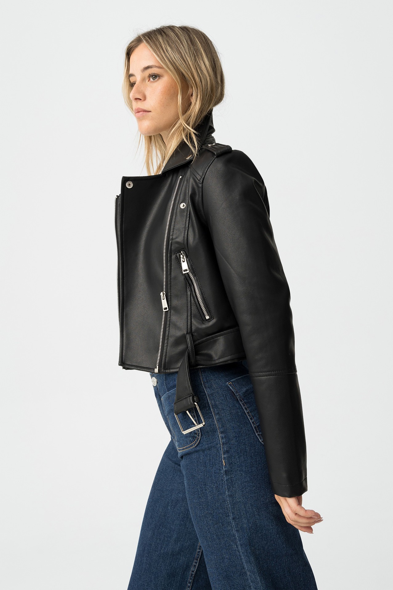 Chaqueta biker slim fit