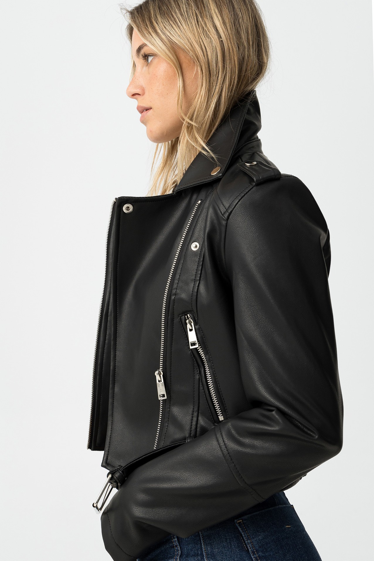 Chaqueta biker slim fit