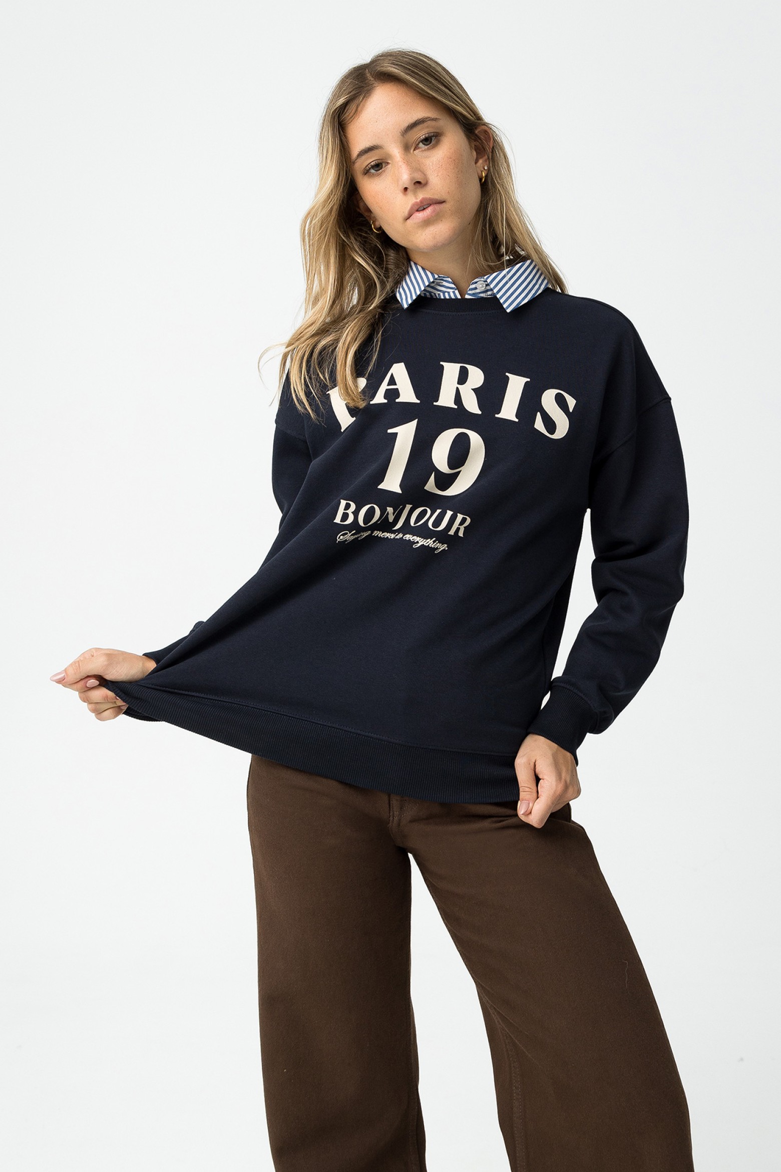 Sweatshirt Relaxed Fit Estampado