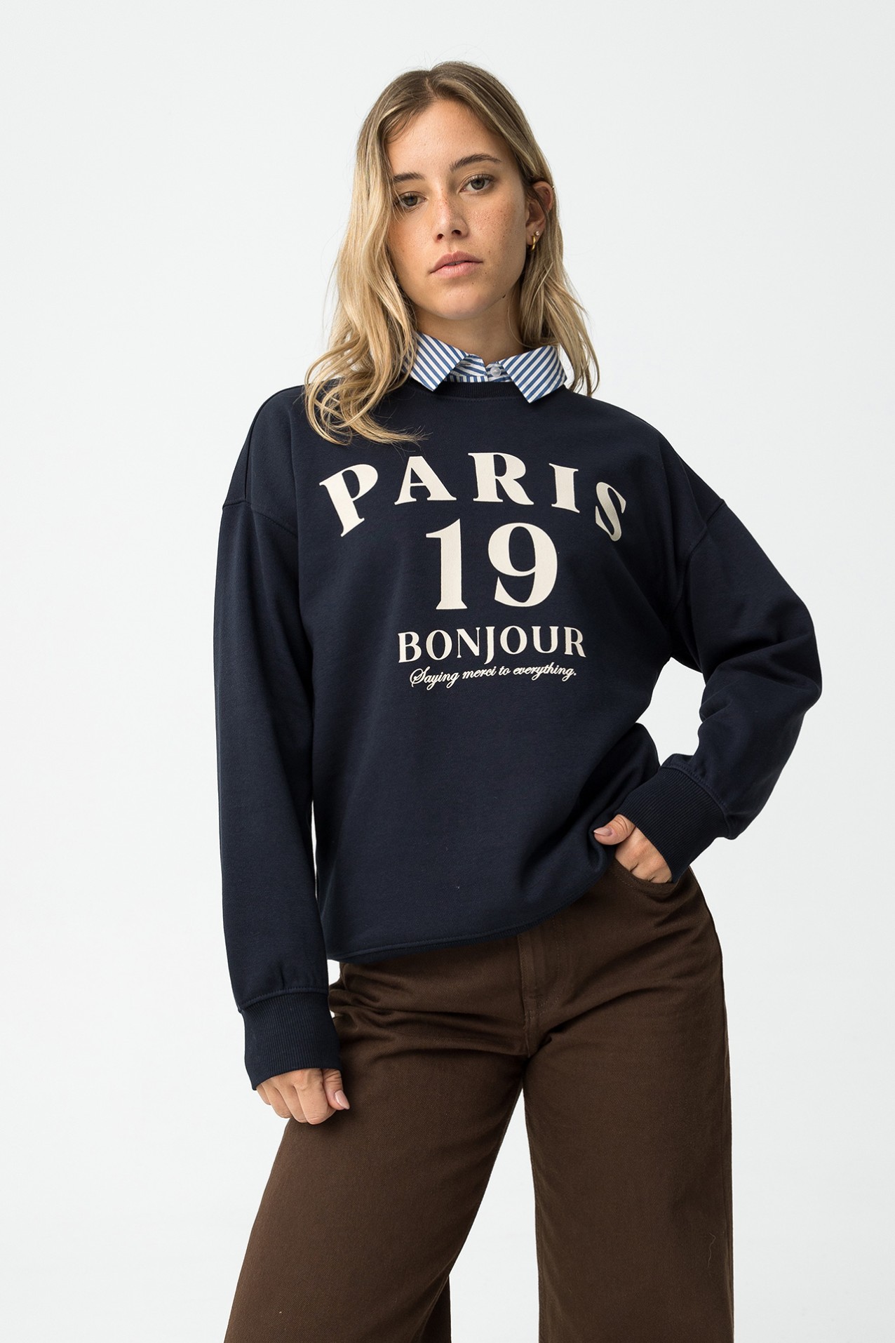 Sweatshirt Relaxed Fit Estampado