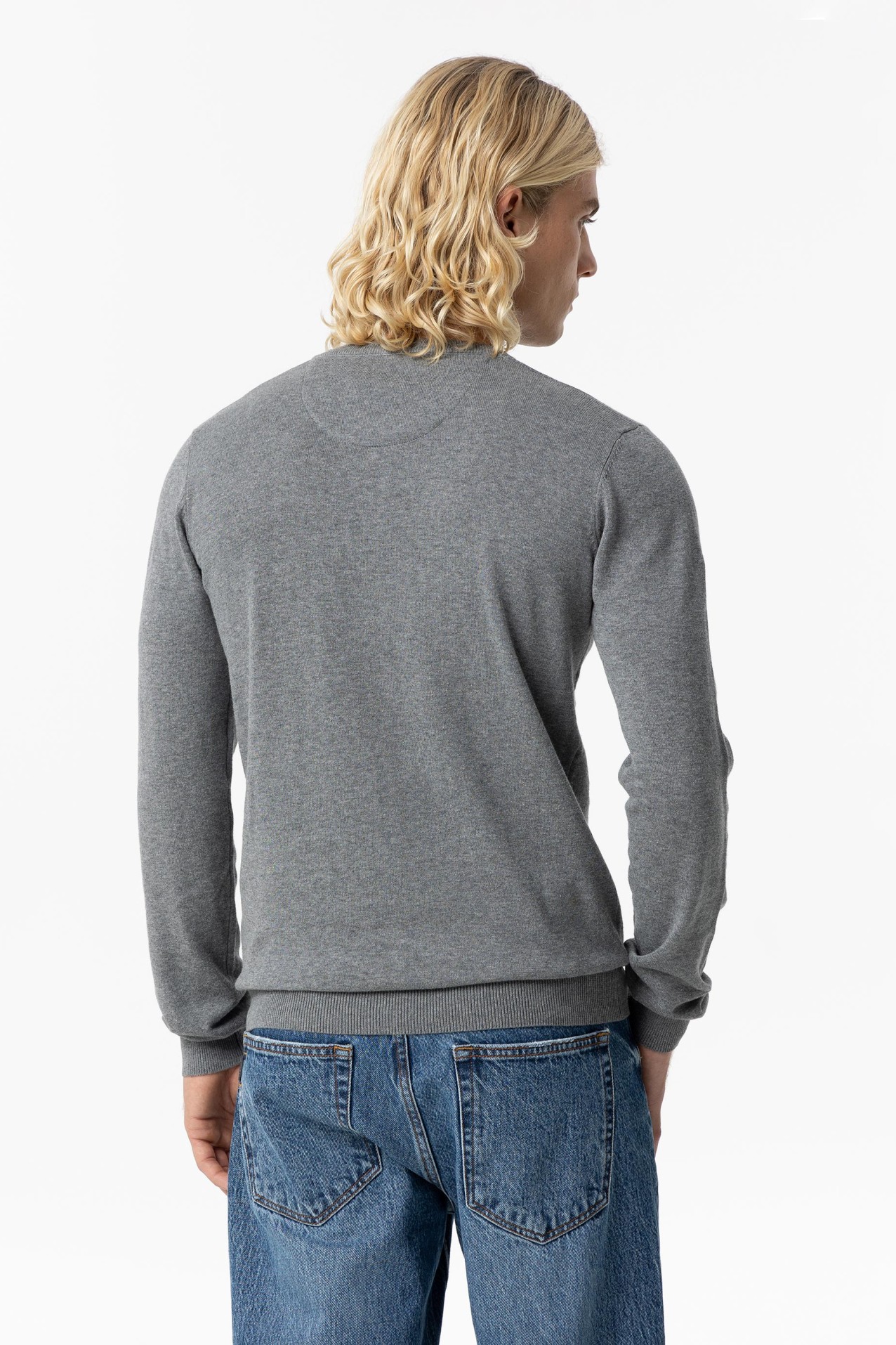 Grey Melange Sweater